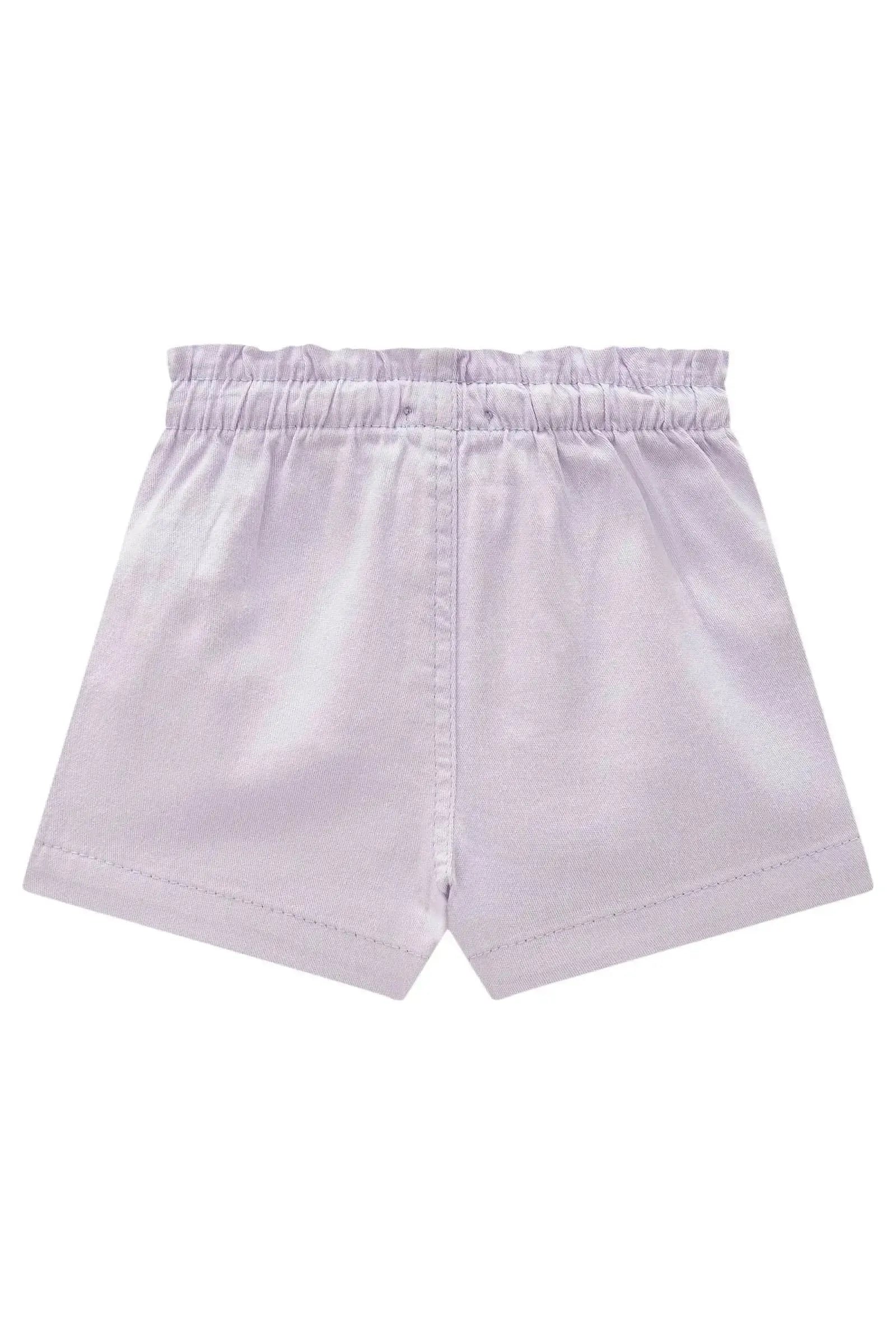 Shorts em Sarja com Elastano 83813 Infanti Bebê Menina