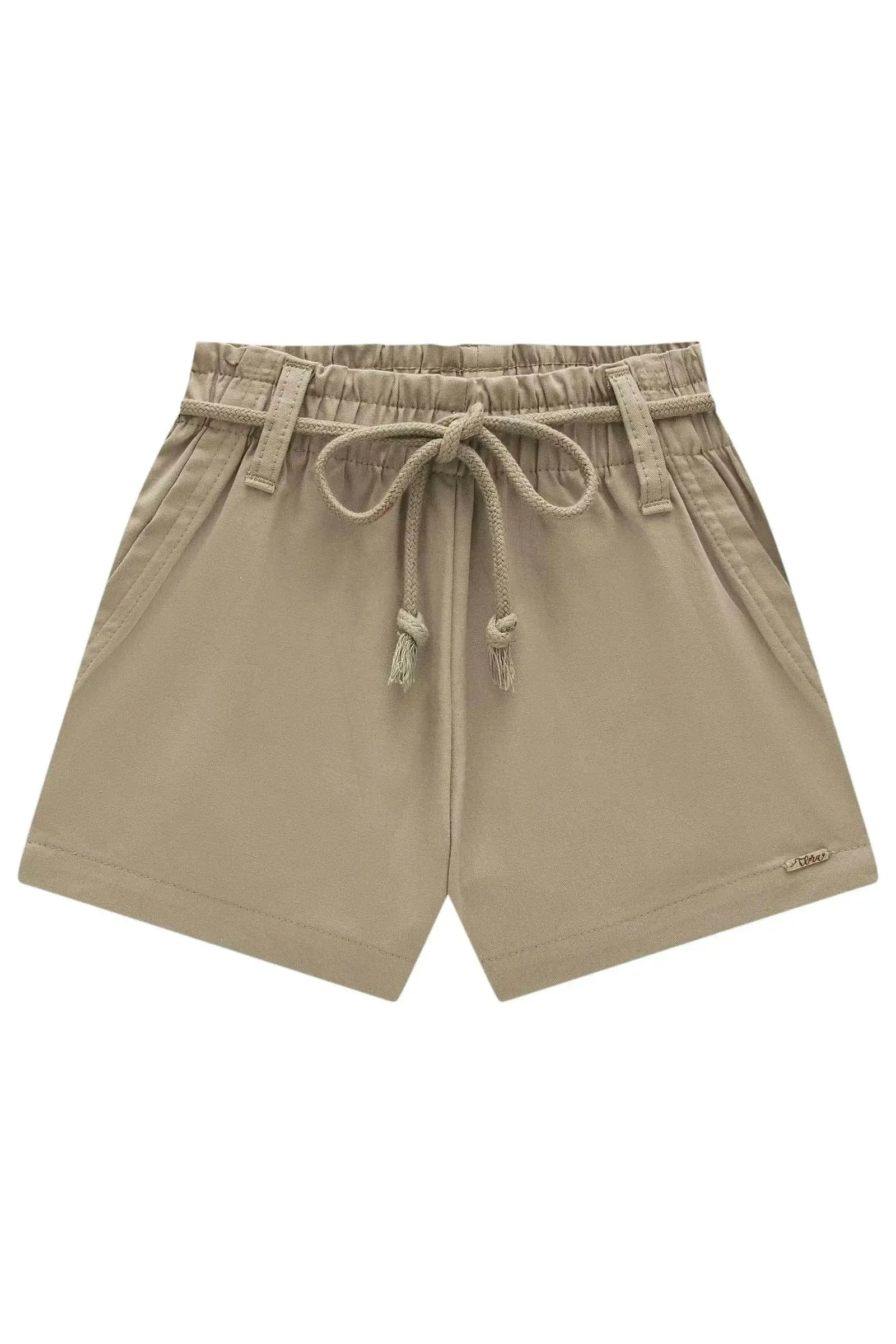 Shorts em Sarja com Elastano 85910 Infanti Infantil Menina
