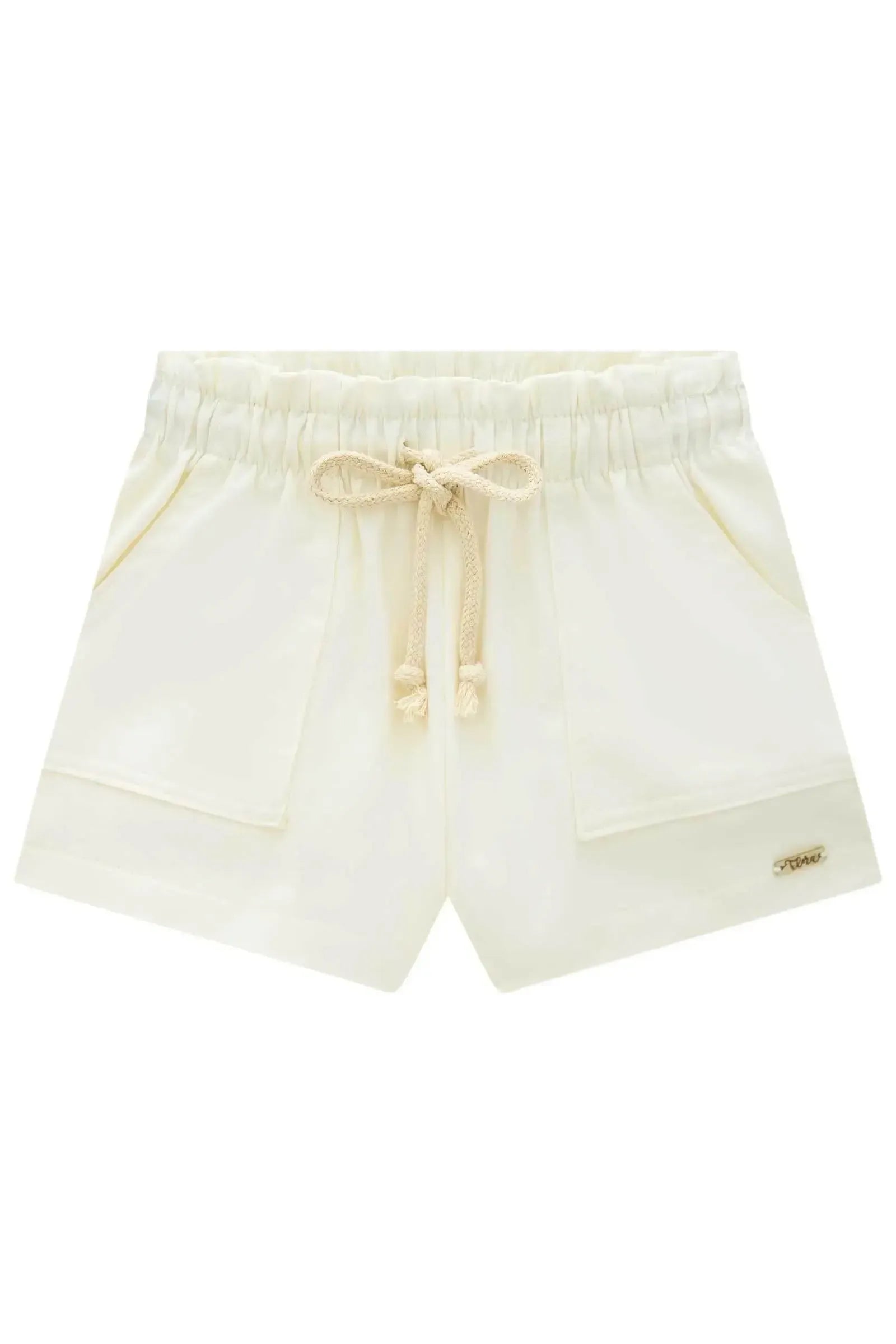 Shorts em Sarja com Elastano 86495 Infanti Infantil Menina