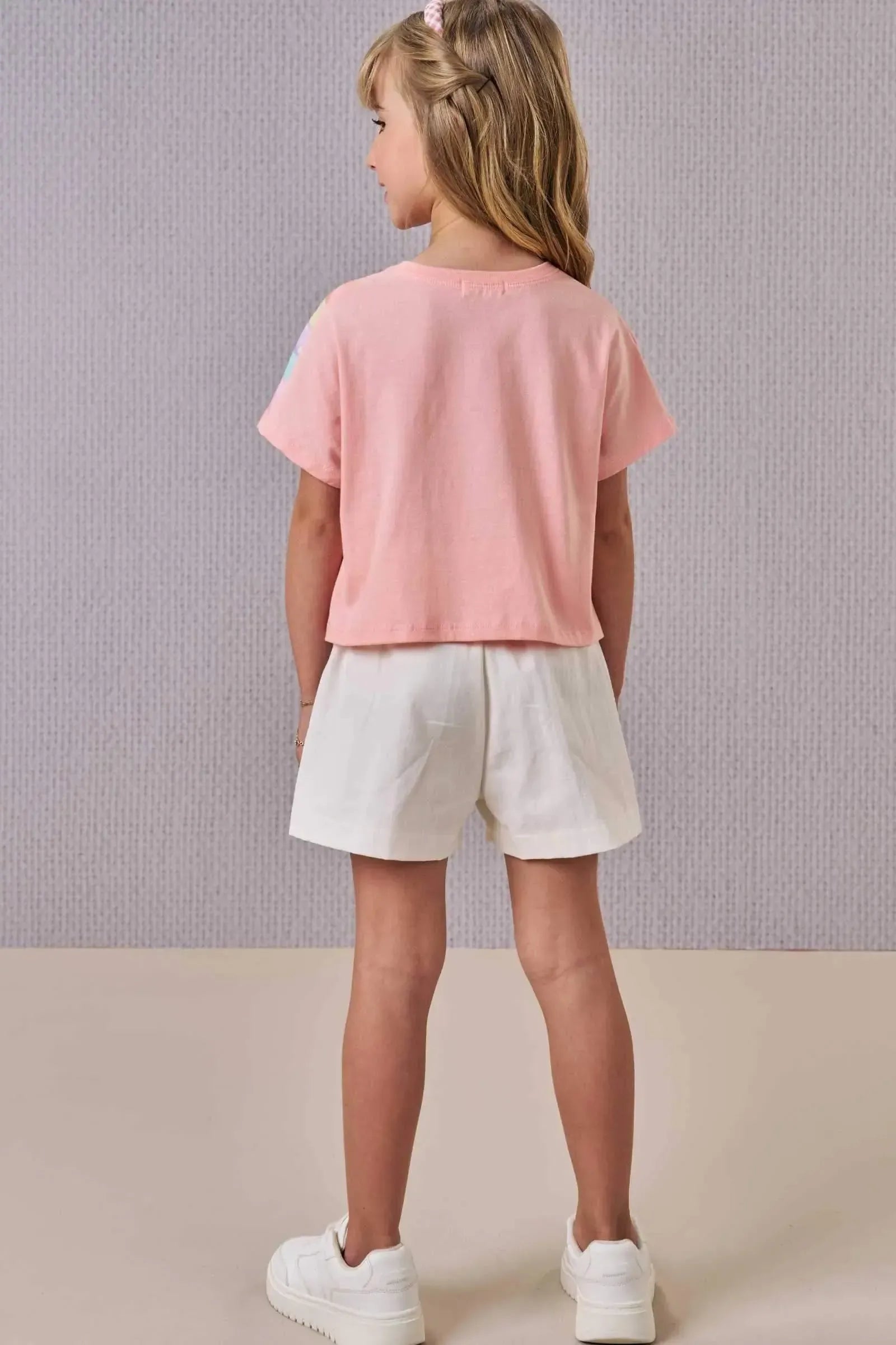 Shorts em Sarja com Elastano 86495 Infanti Infantil Menina