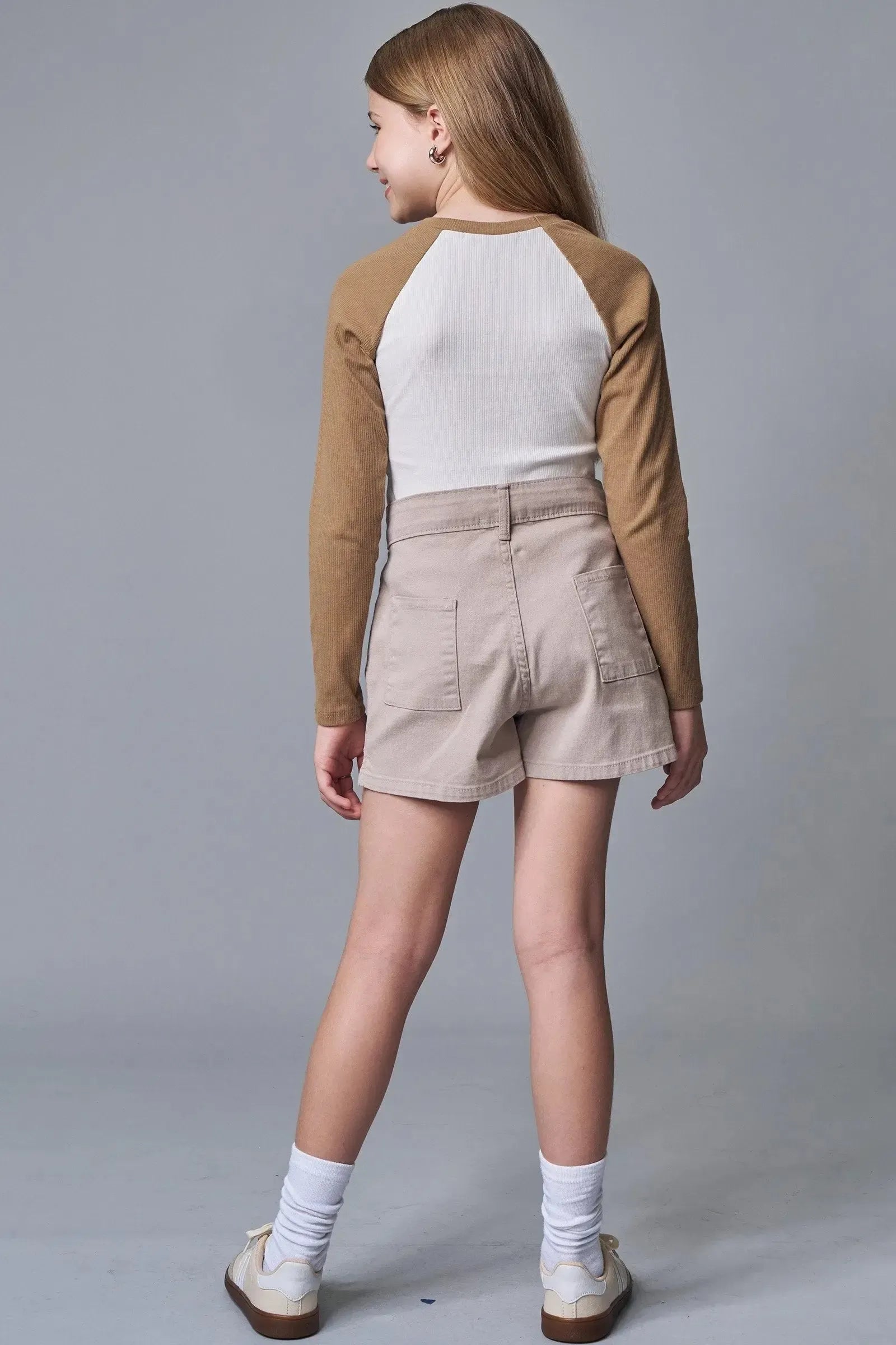 Shorts em Sarja com Elastano 89968 Lilimoon Teen Menina