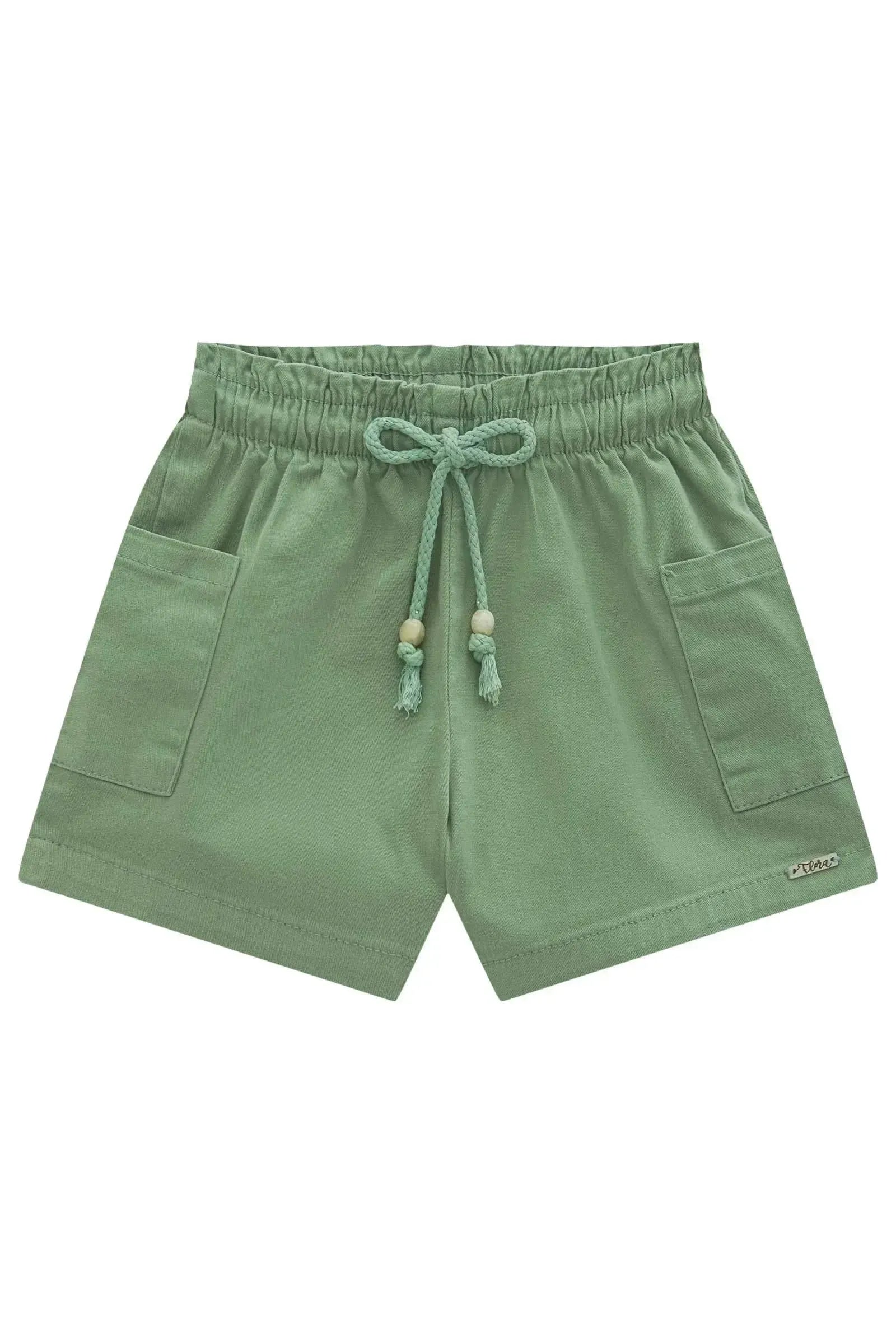 Shorts em Sarja com Elastano 94947 Infanti Infantil Menina