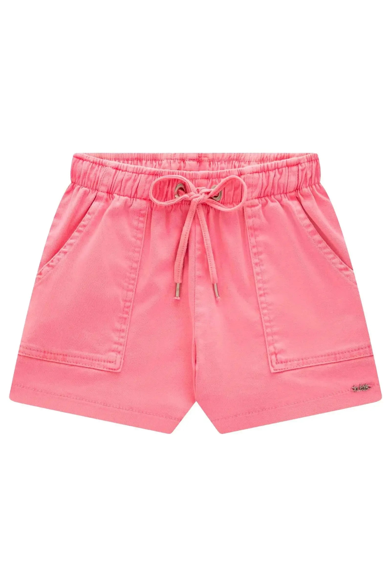 Shorts em Sarja com Elastano 98747 Kukiê Infantil Menina