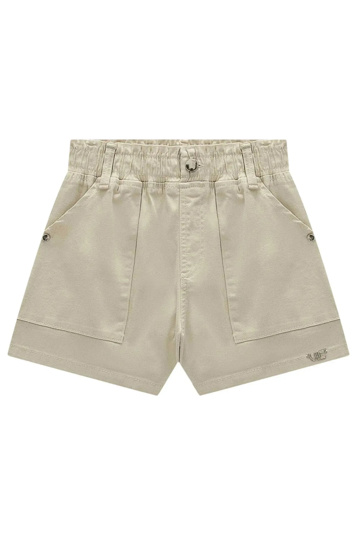 Shorts em Sarja com Elastano 98801 Vic Teen Menina
