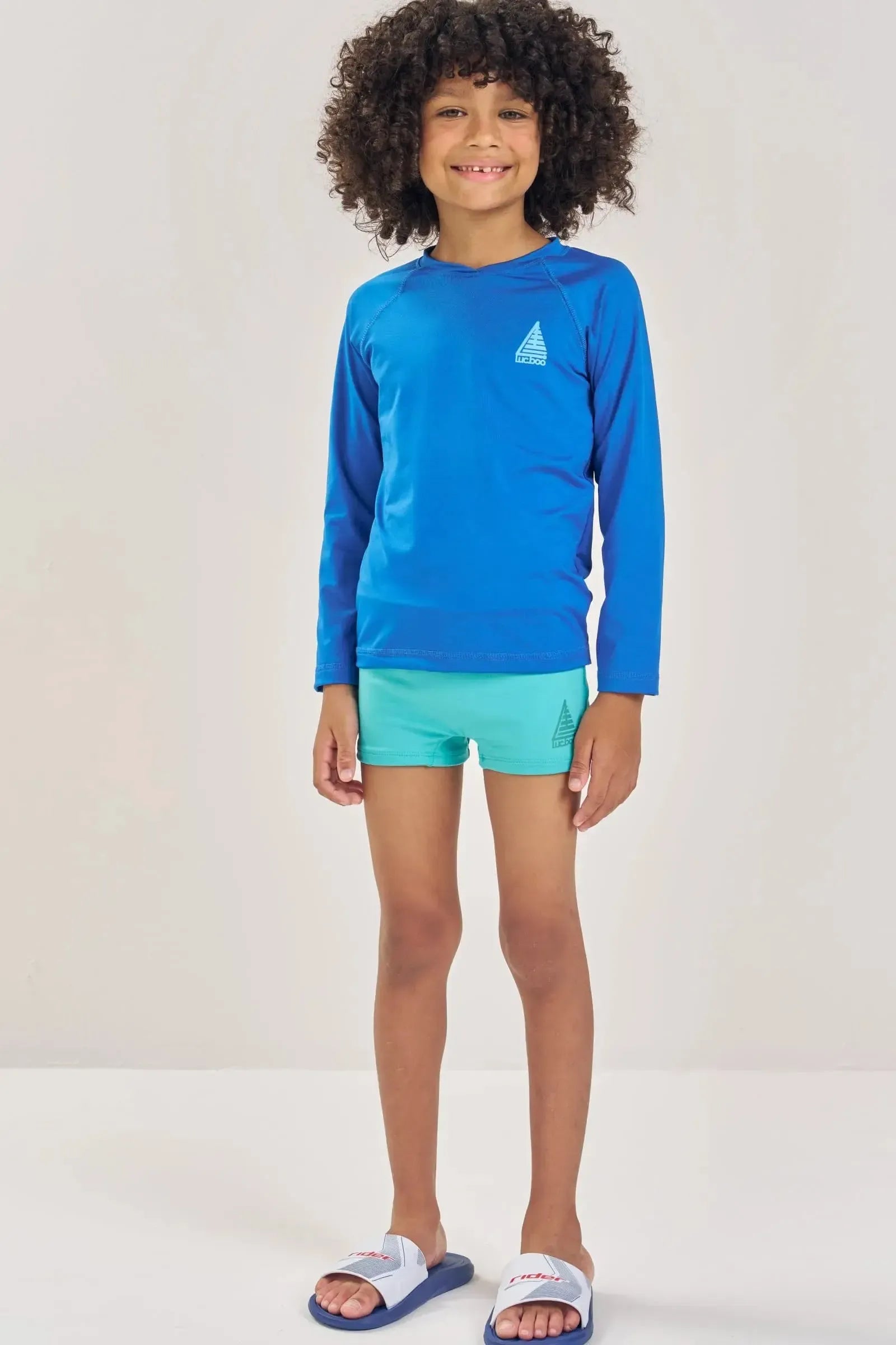 Sunga em Malha Uv Dry com Proteção UV 50+ 87518 LucBoo Infantil Menino