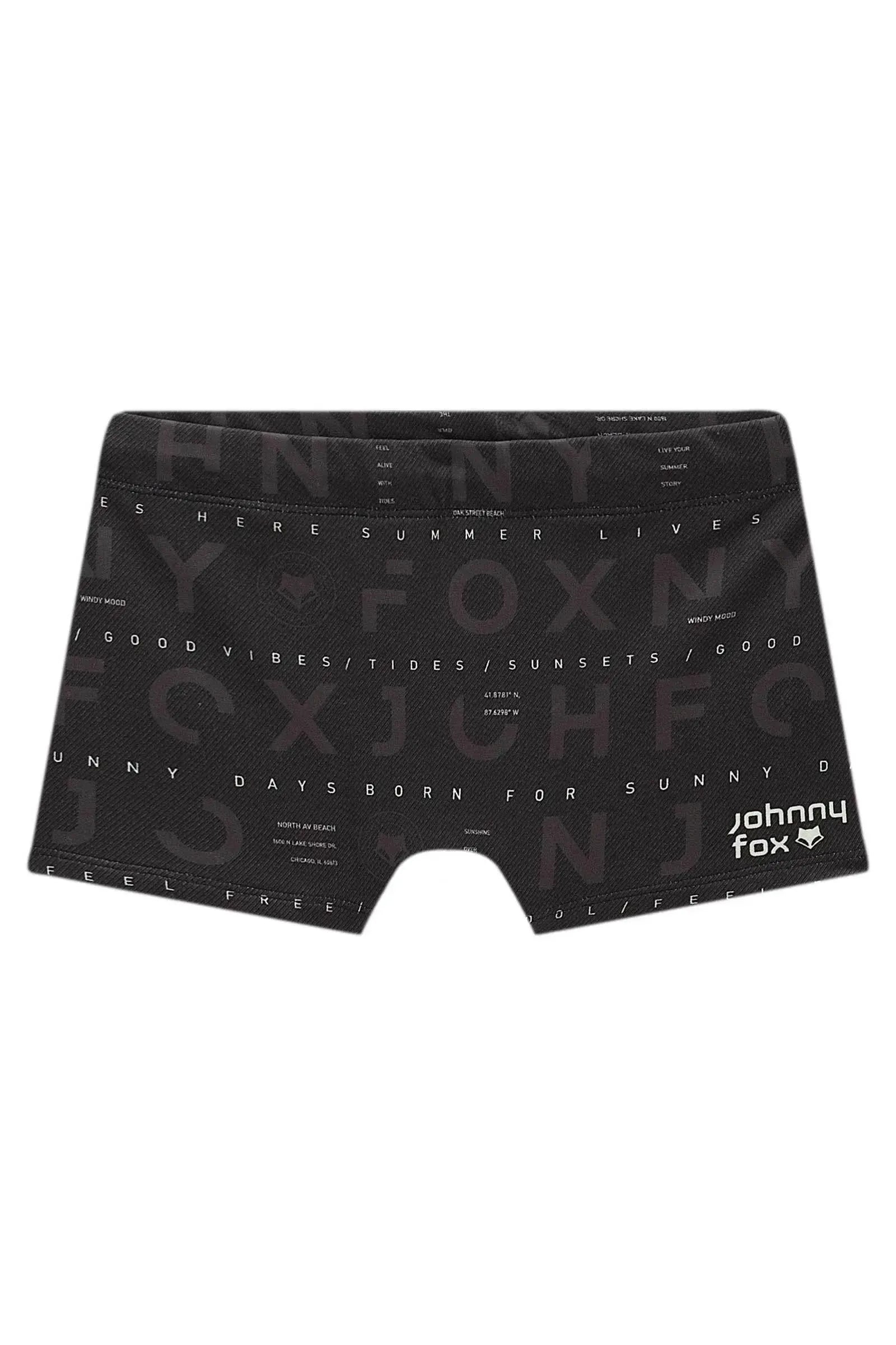 Sunga em Malha Uv Dry com Proteção UV50+ 99026 Johnny Fox Teen Menino