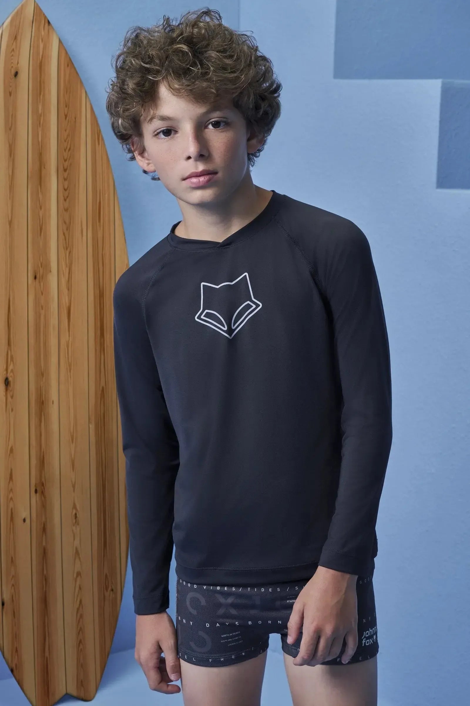 Sunga em Malha Uv Dry com Proteção UV50+ 99026 Johnny Fox Teen Menino