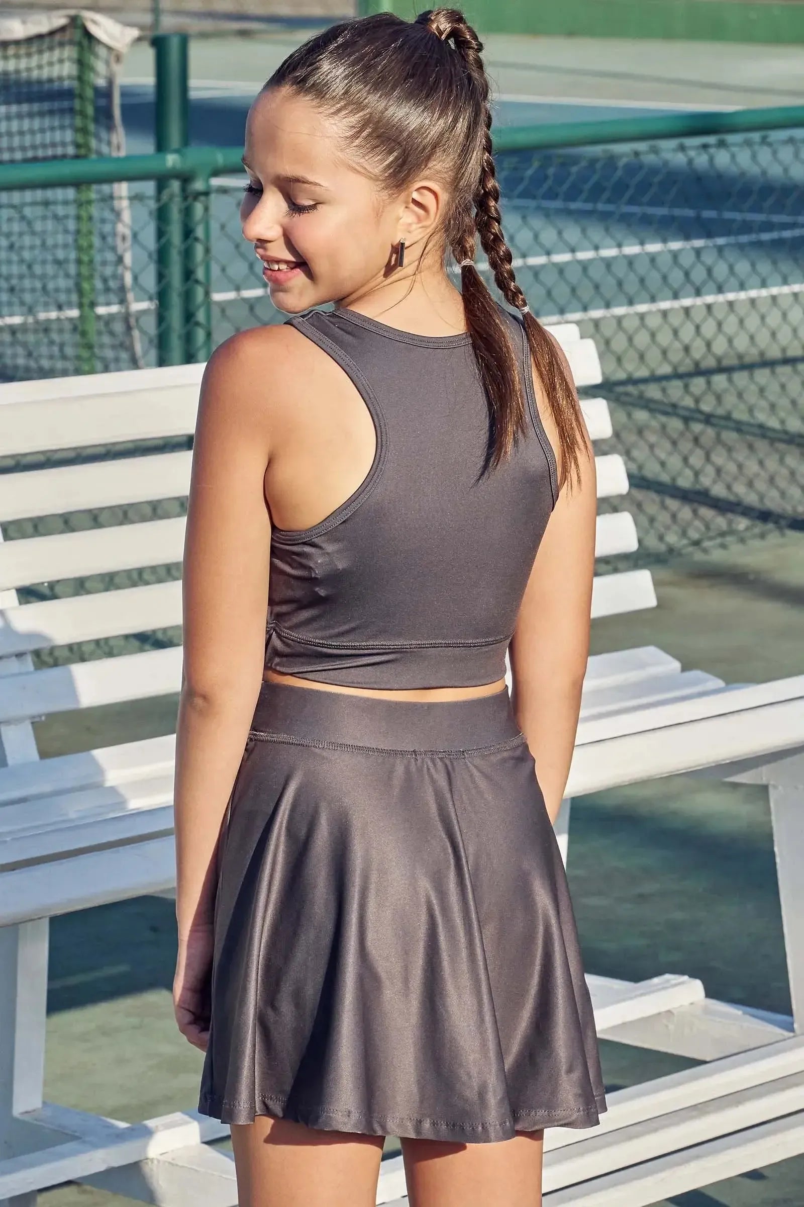 Top Cropped em Malha UV 50+ 84625 Vic&Vicky Teen Menina