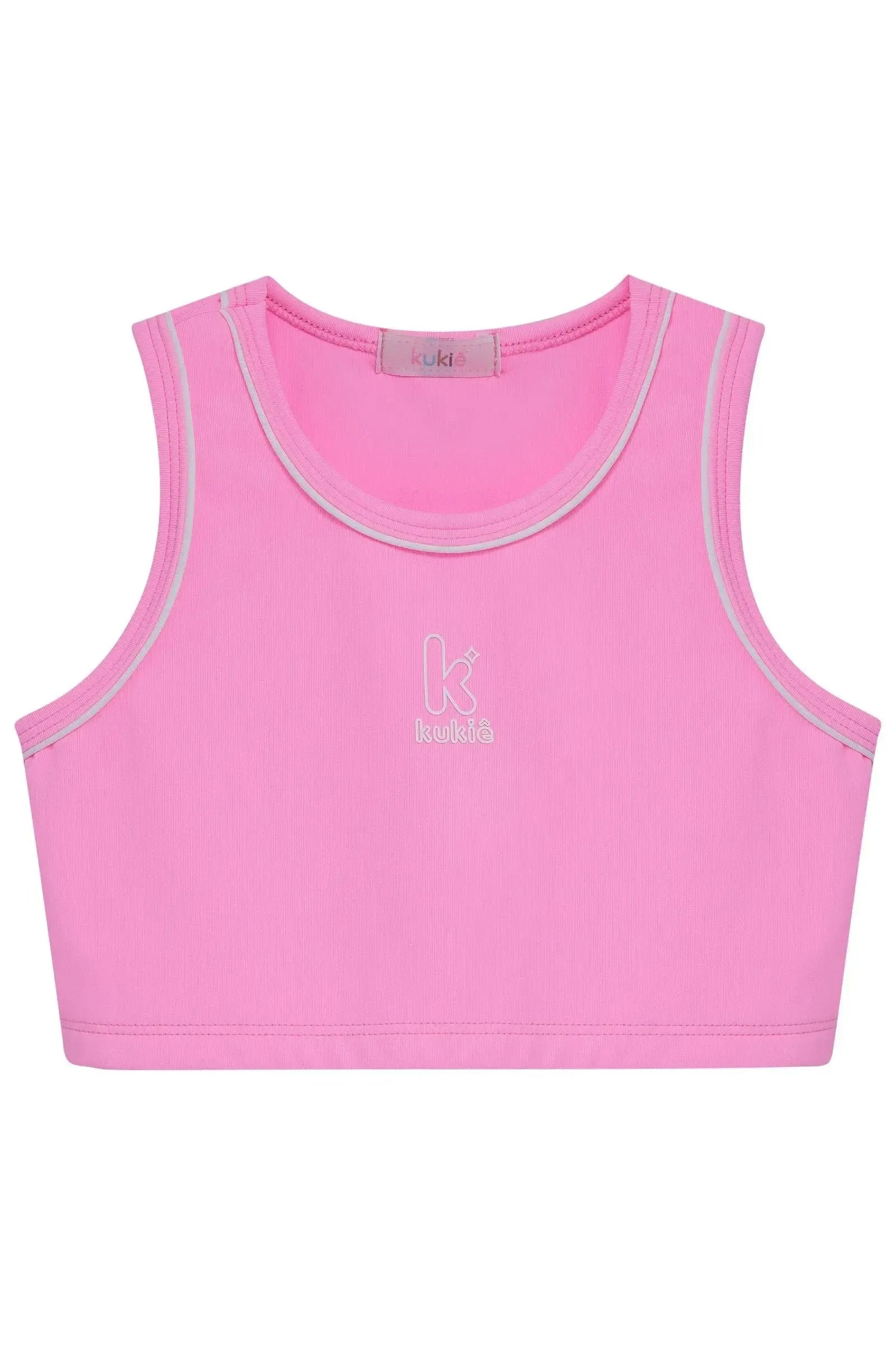 Top Cropped em Poliamida 96992 Kukiê Infantil Menina