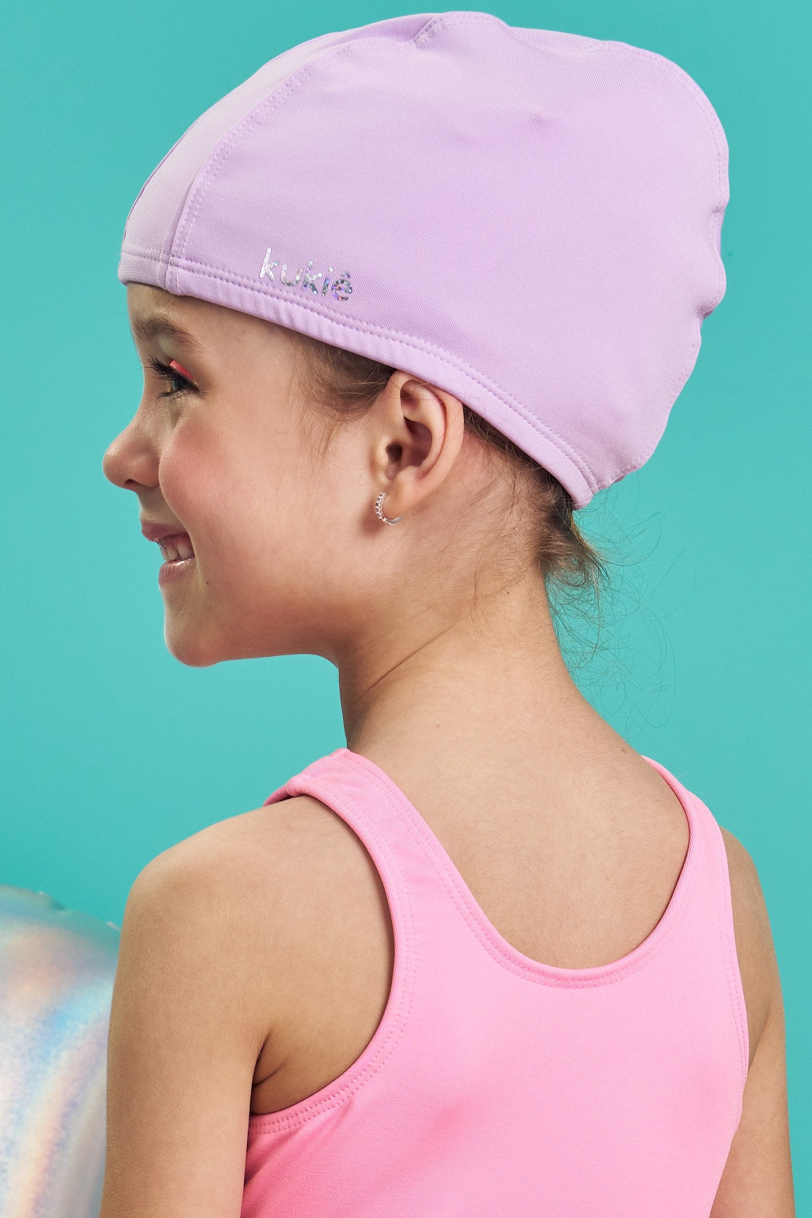 Touca de Natação em Malha com Proteção UV 50+ 83307 Kukiê Infantil Menina