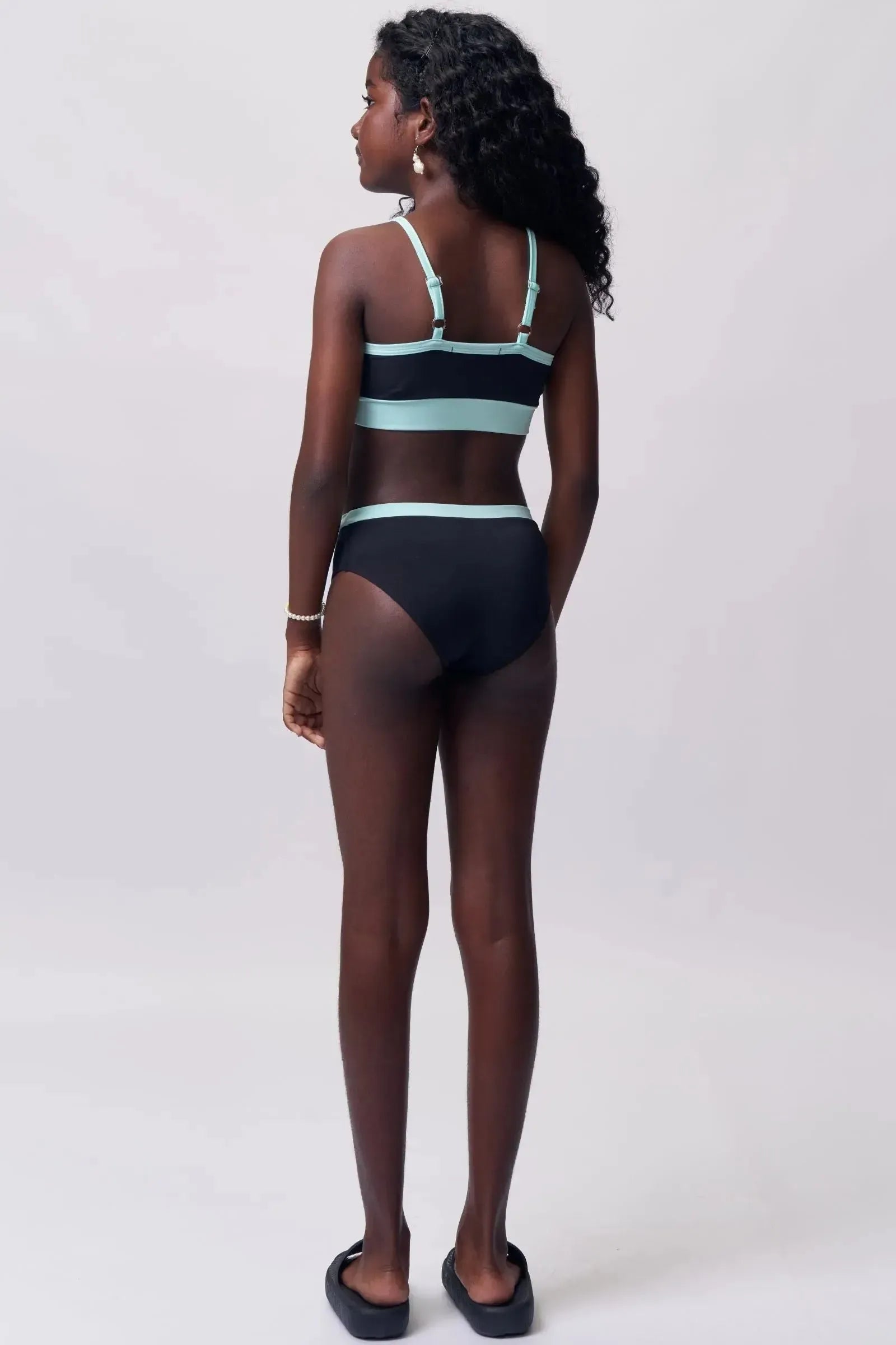 Trio de Biquíni com Top Calcinha e Saída de Praia em Malha UV Dry com Proteção UV 50+ 92884 Lilimoon Teen Menina