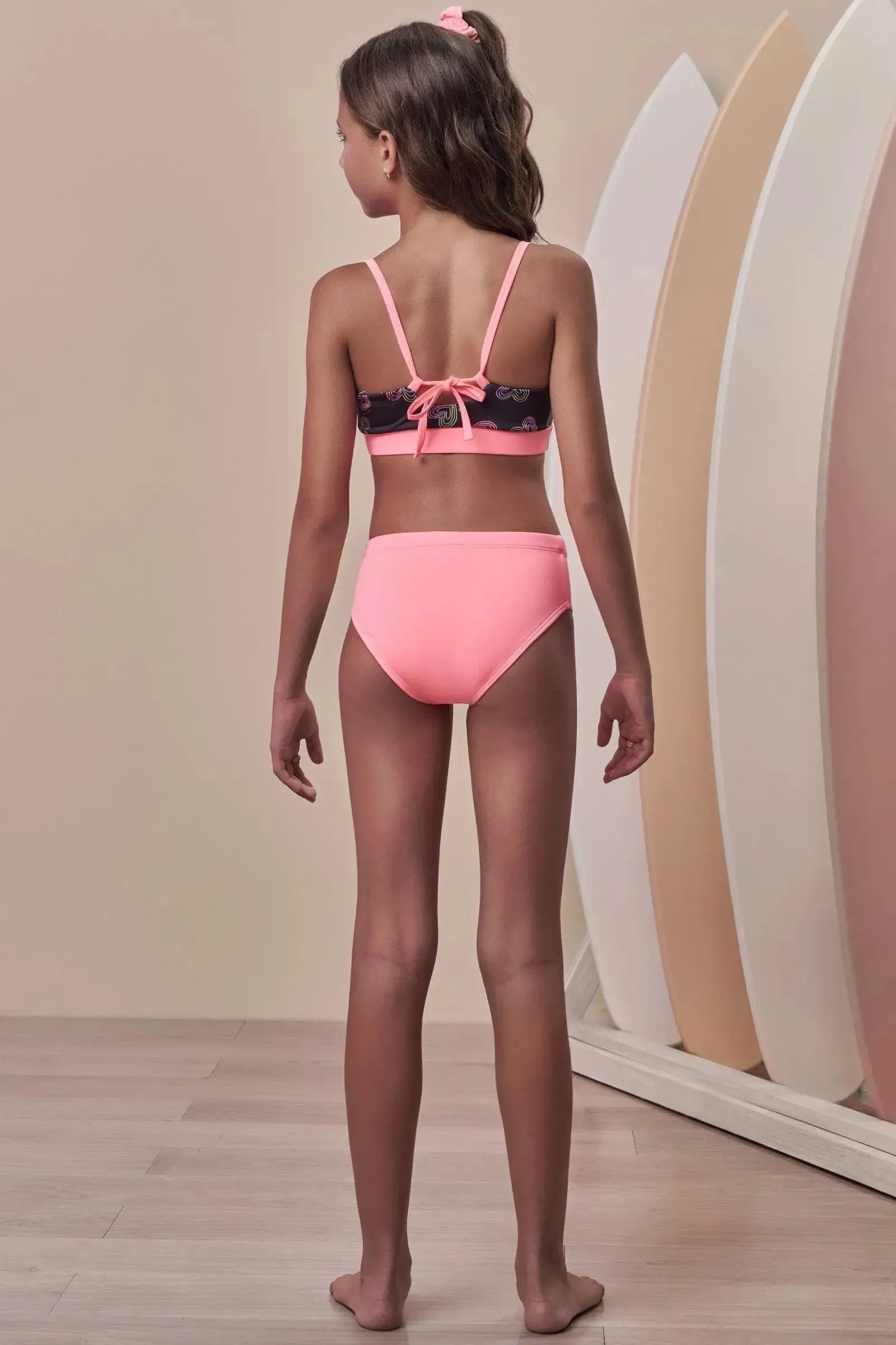 Trio de Biquíni e Shorts e Malha UV50 99508 Vic Teen Menina