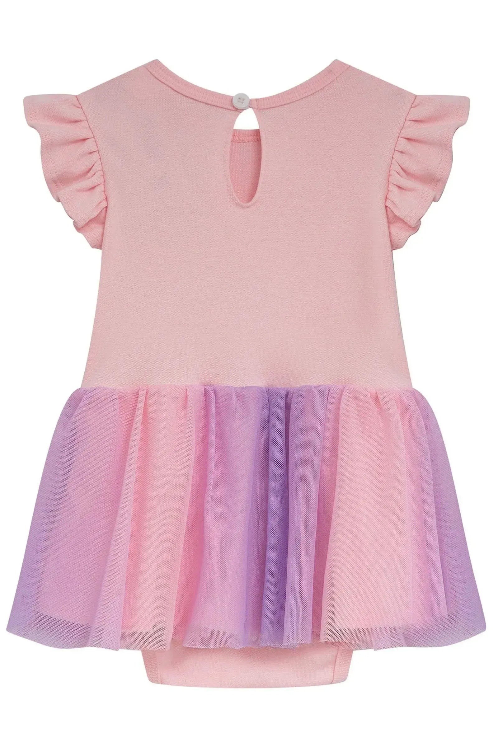 Vestbody em Canelado Liz e Tule com Elastano 94696 Kukiê Bebê Menina