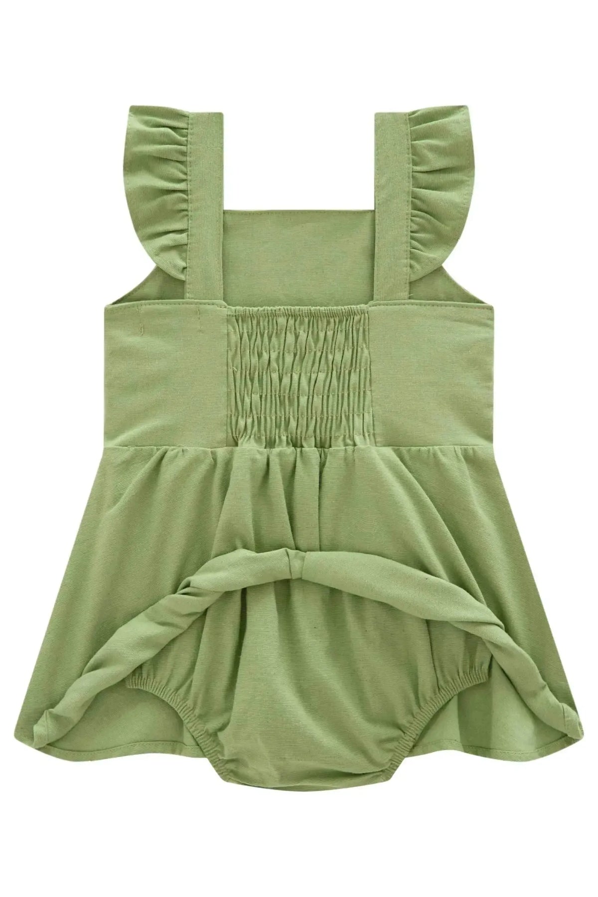 Vestbody em Linho com Elastano 98086 Infanti Bebê Menina