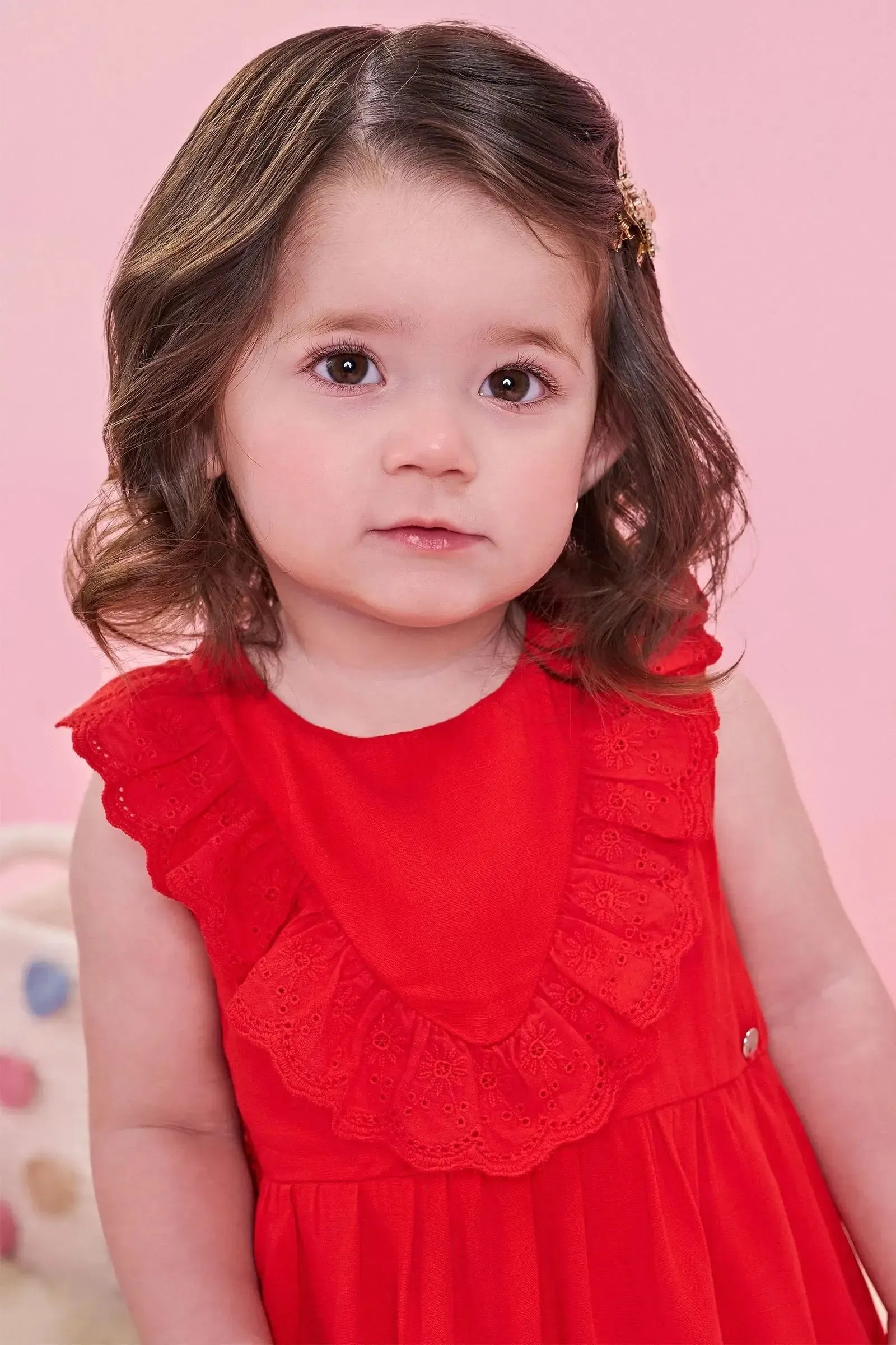 Vestido e Calcinha em Viscose Nice 83812 Infanti Bebê Menina