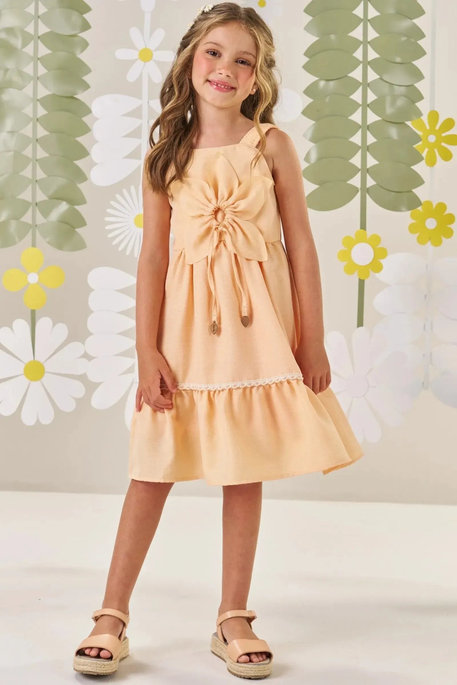 Vestido em Air Flow 86477 Kukiê Infantil Menina