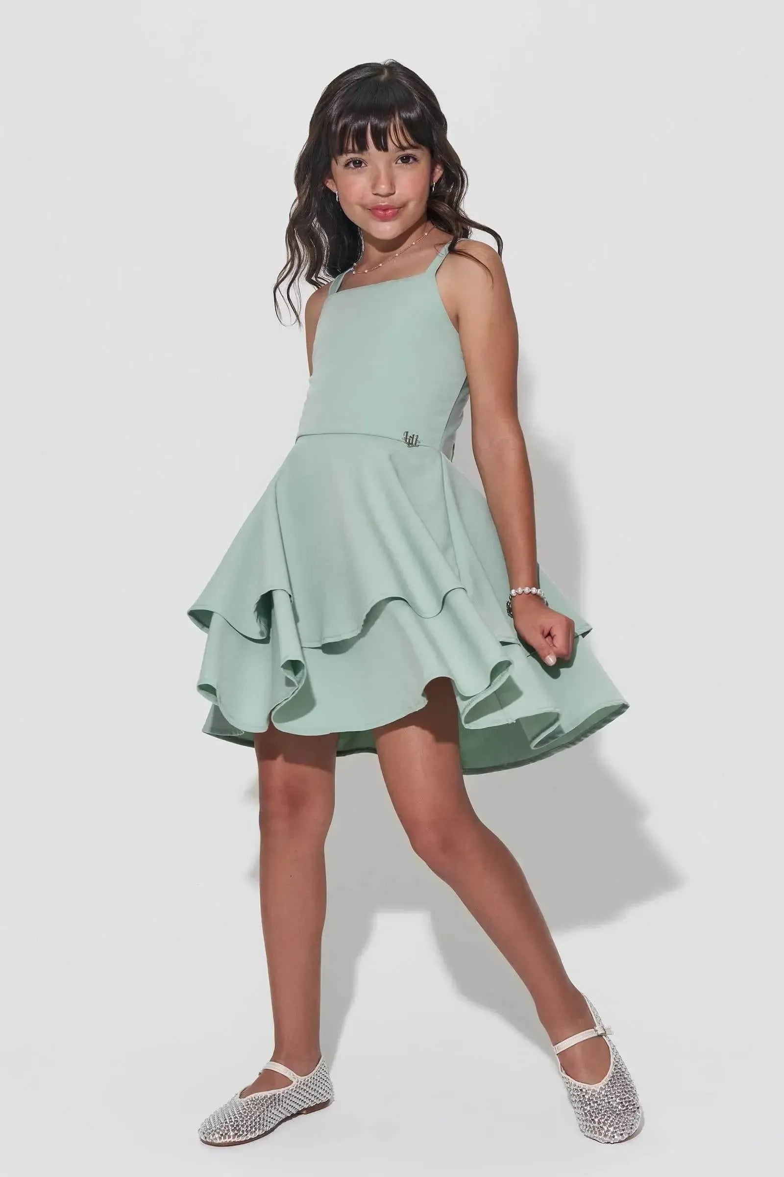 Vestido em Alfaiataria Brunello 94875 Lilimoon Teen Menina