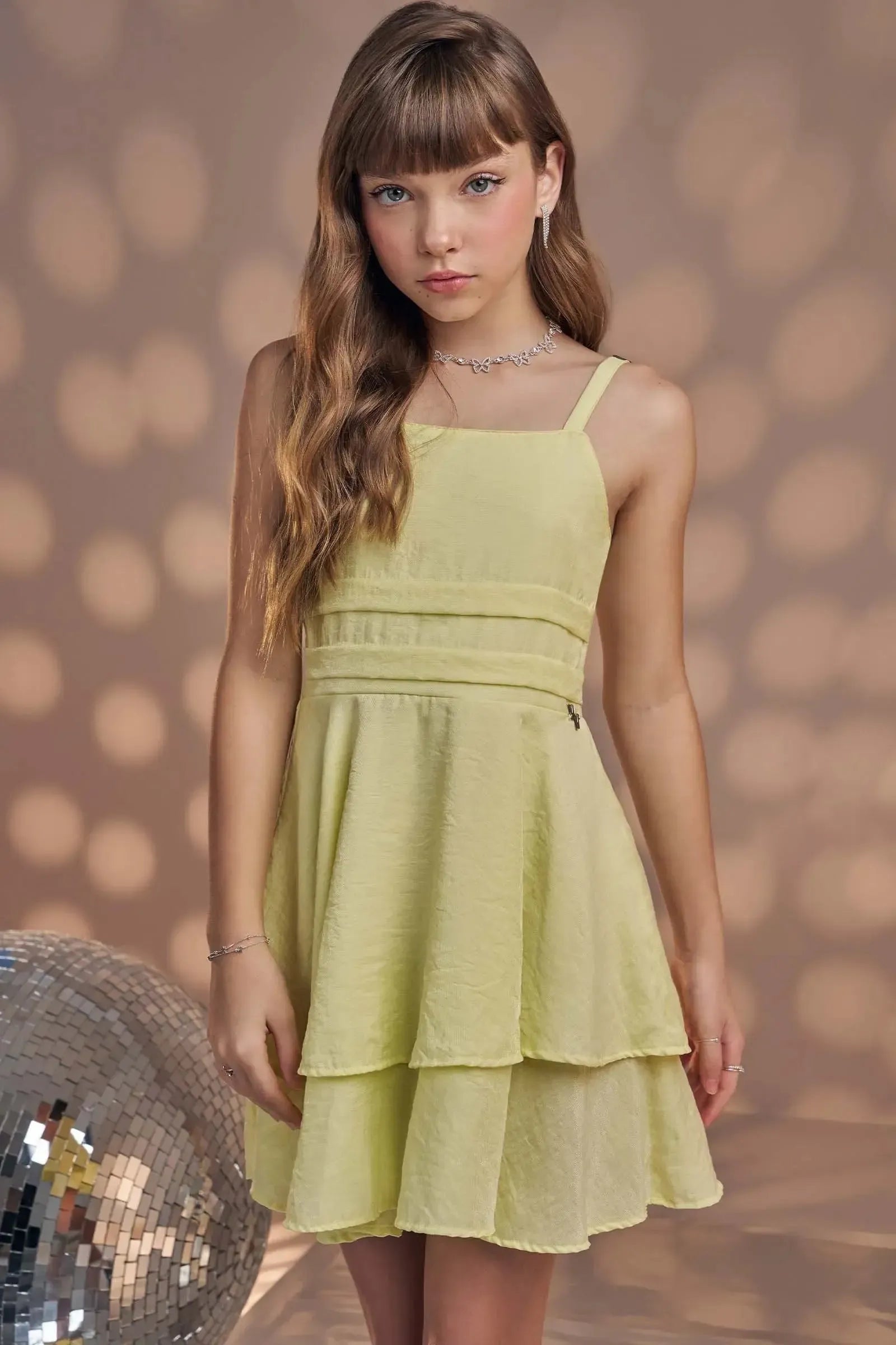 Vestido em Alfaiataria Glow 83202 Vic&Vicky Teen Menina