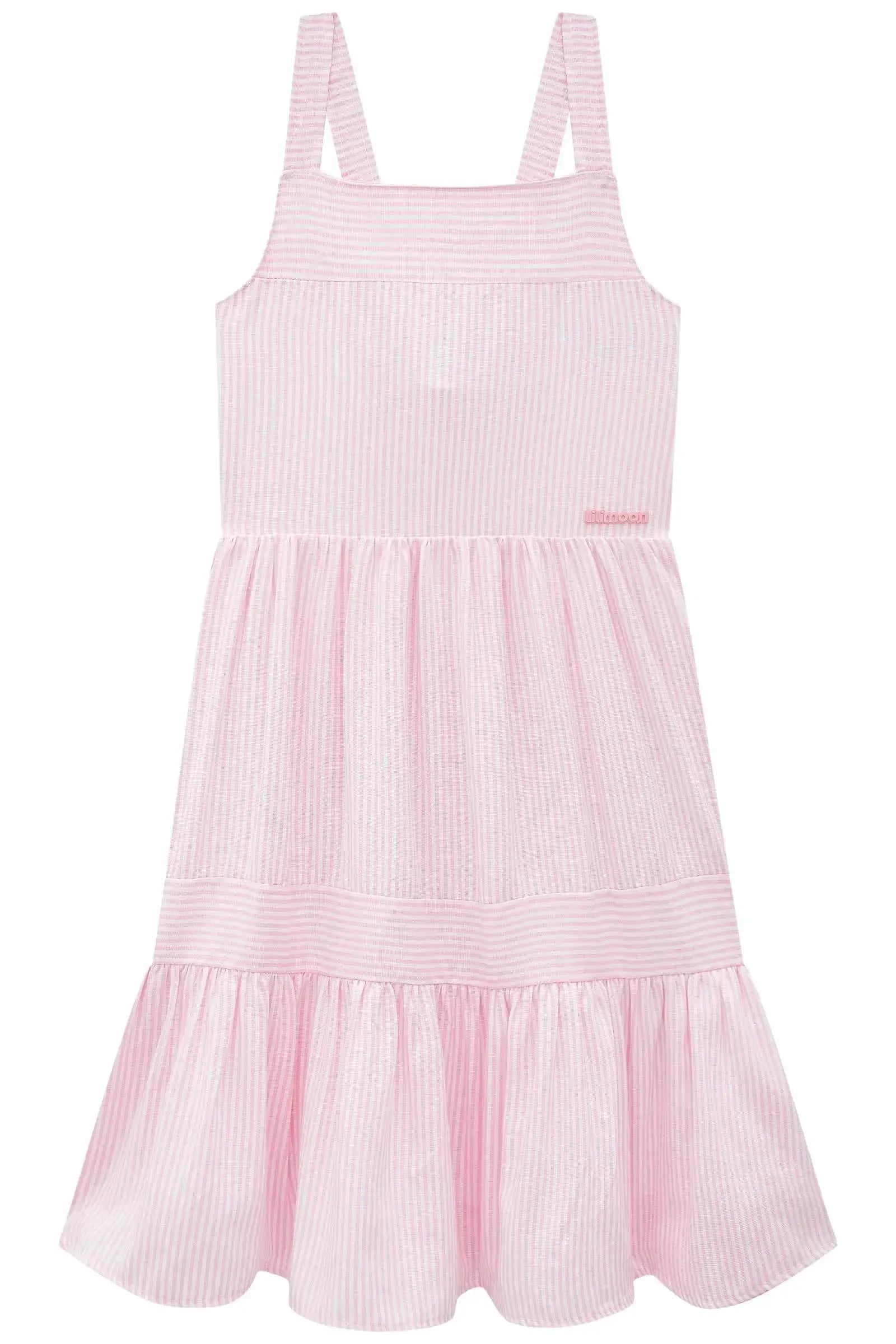 Vestido em Alfaiataria Stripes 94877 Lilimoon Teen Menina