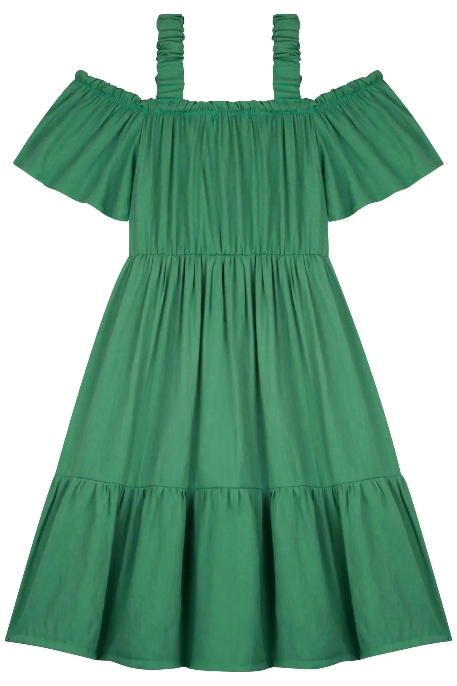Vestido em Blend de Viscose 84024 Kukiê Infantil Menina