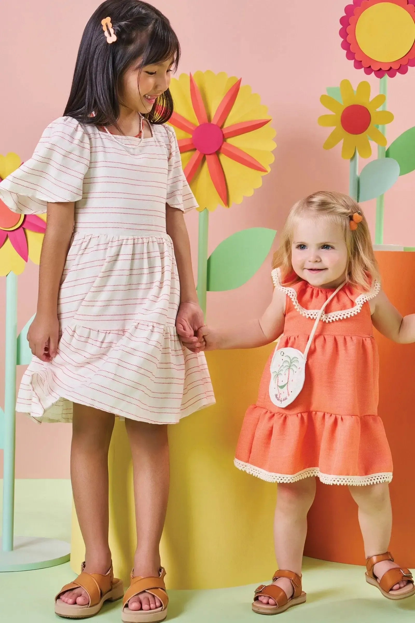 Vestido em Blend de Viscose 84176 Kukiê Infantil Menina