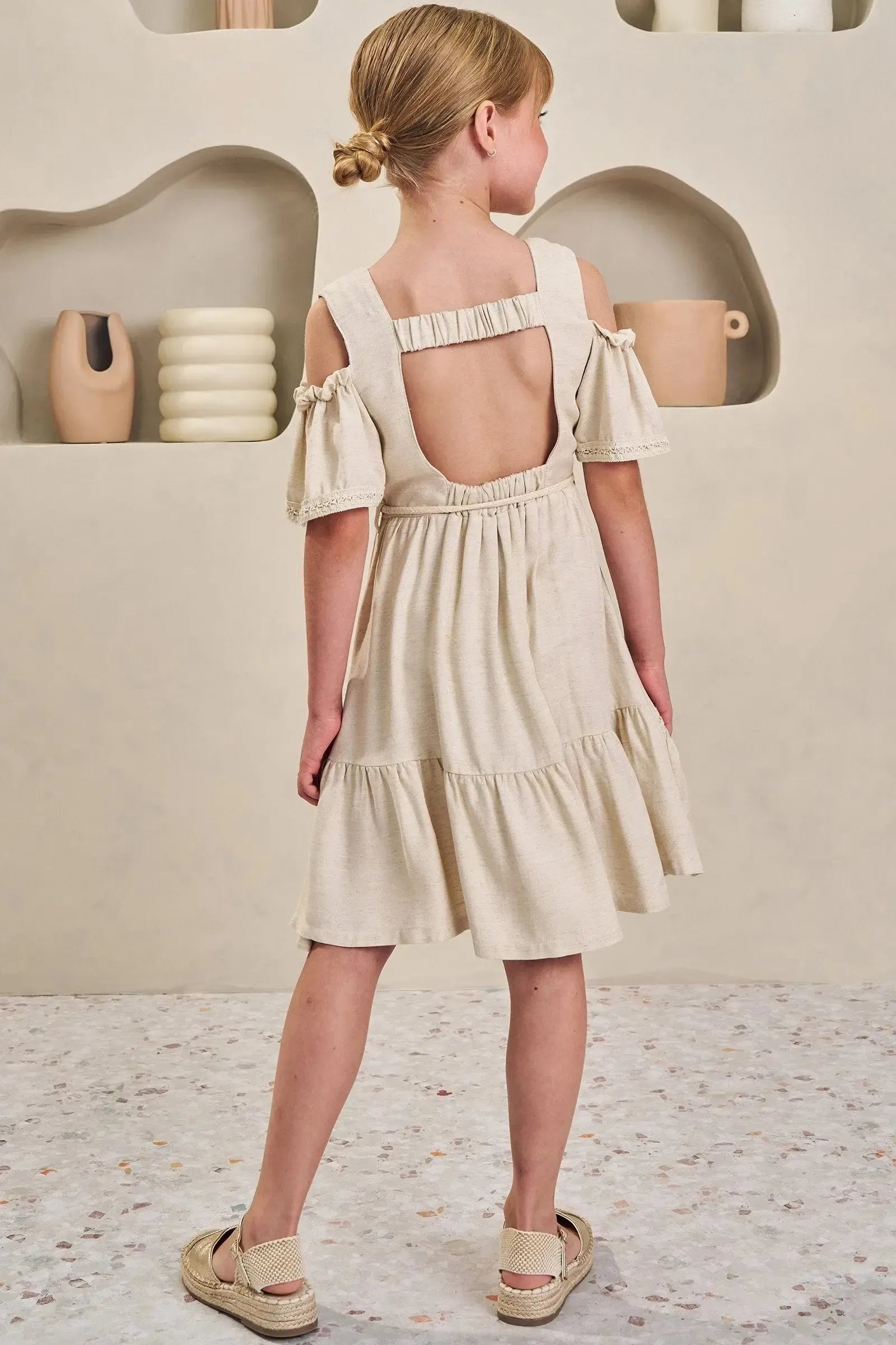 Vestido em Blend de Viscose 84587 Infanti Infantil Menina