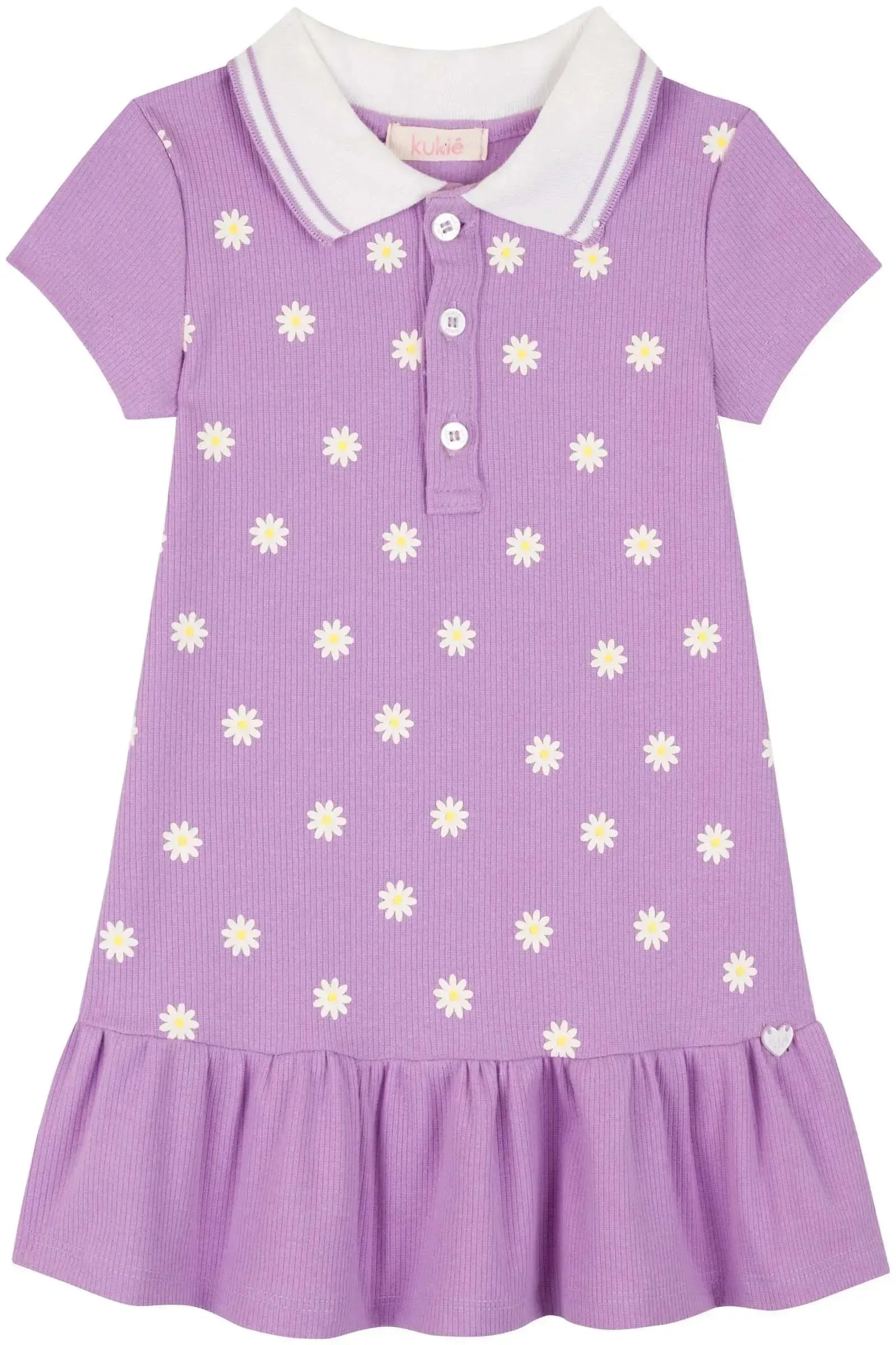 Vestido em Canelado 84708 Kukiê Bebê Menina