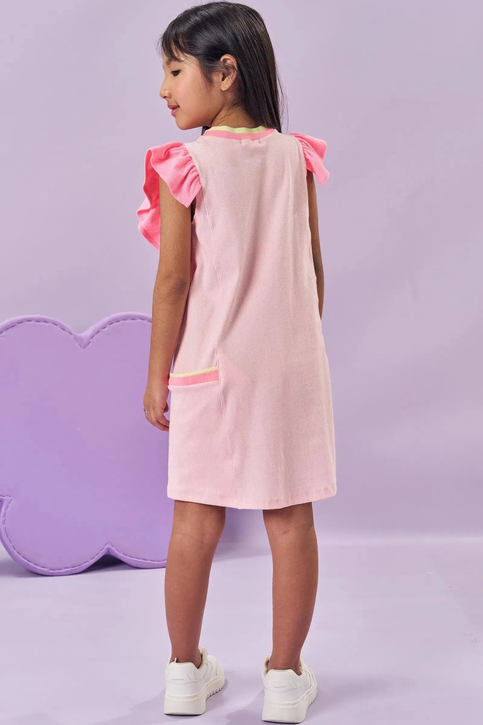 Vestido em Canelado Liz 84573 Kukiê Infantil Menina