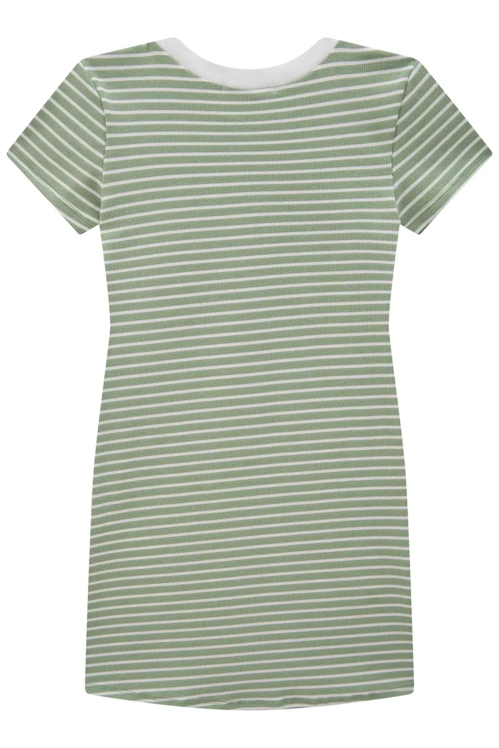 Vestido em Canelado Stripes 83671 Lilimoon Teen Menina
