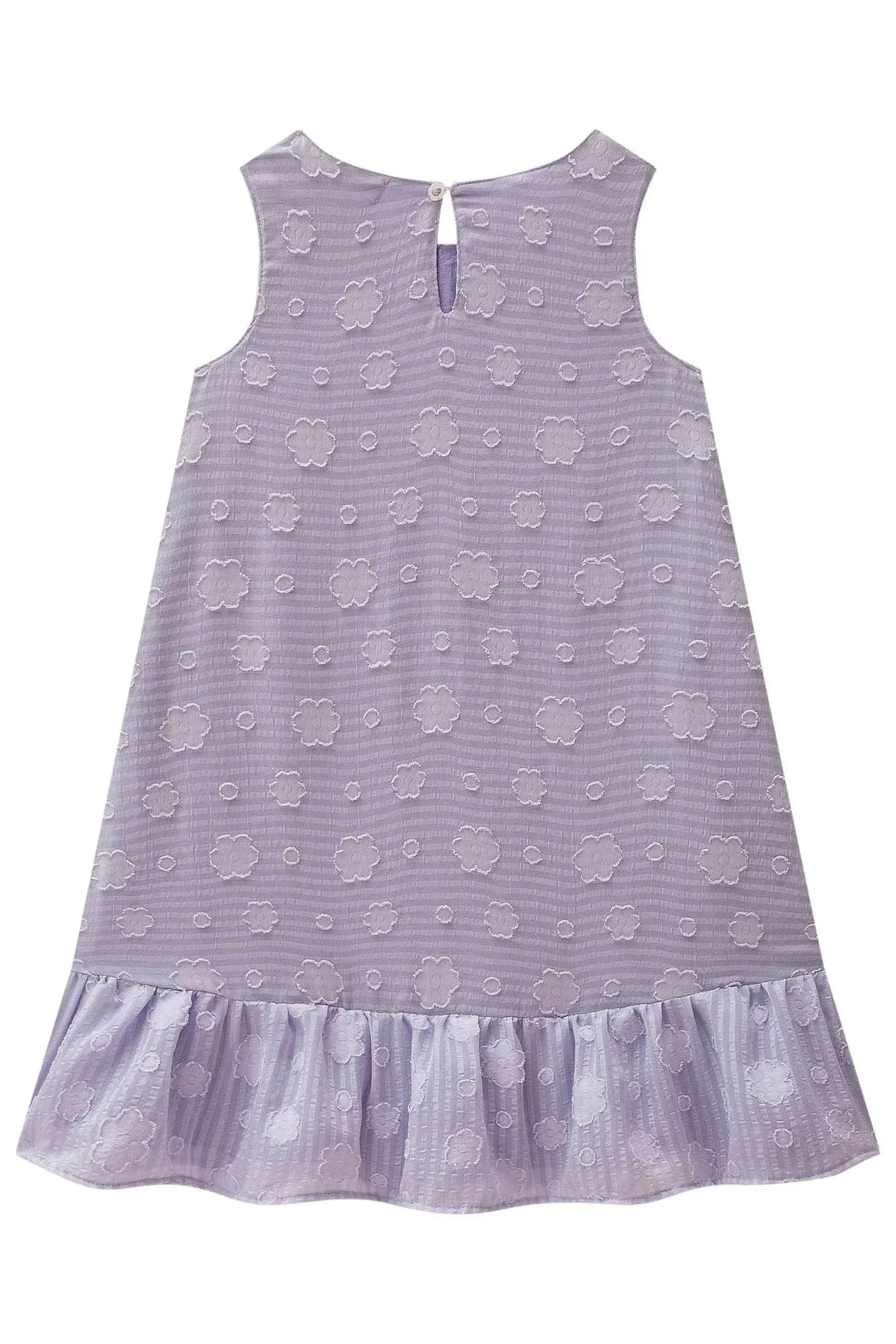 Vestido em Chiffon Flores 99393 Kukiê Infantil Menina