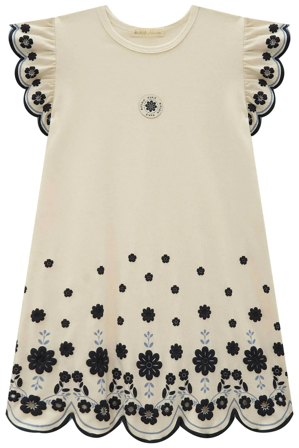 Vestido em Cotton 21815 Kukiê Infantil Menina