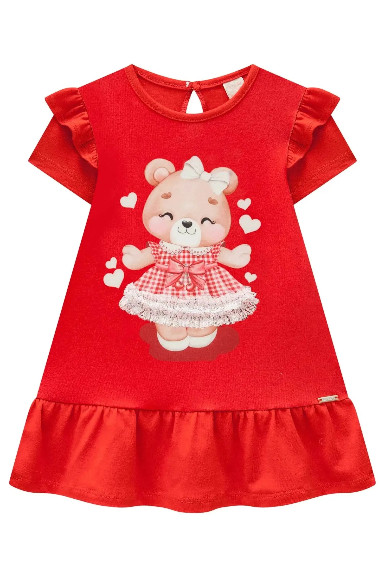 Vestido em Cotton 83590 Infanti Bebê Menina