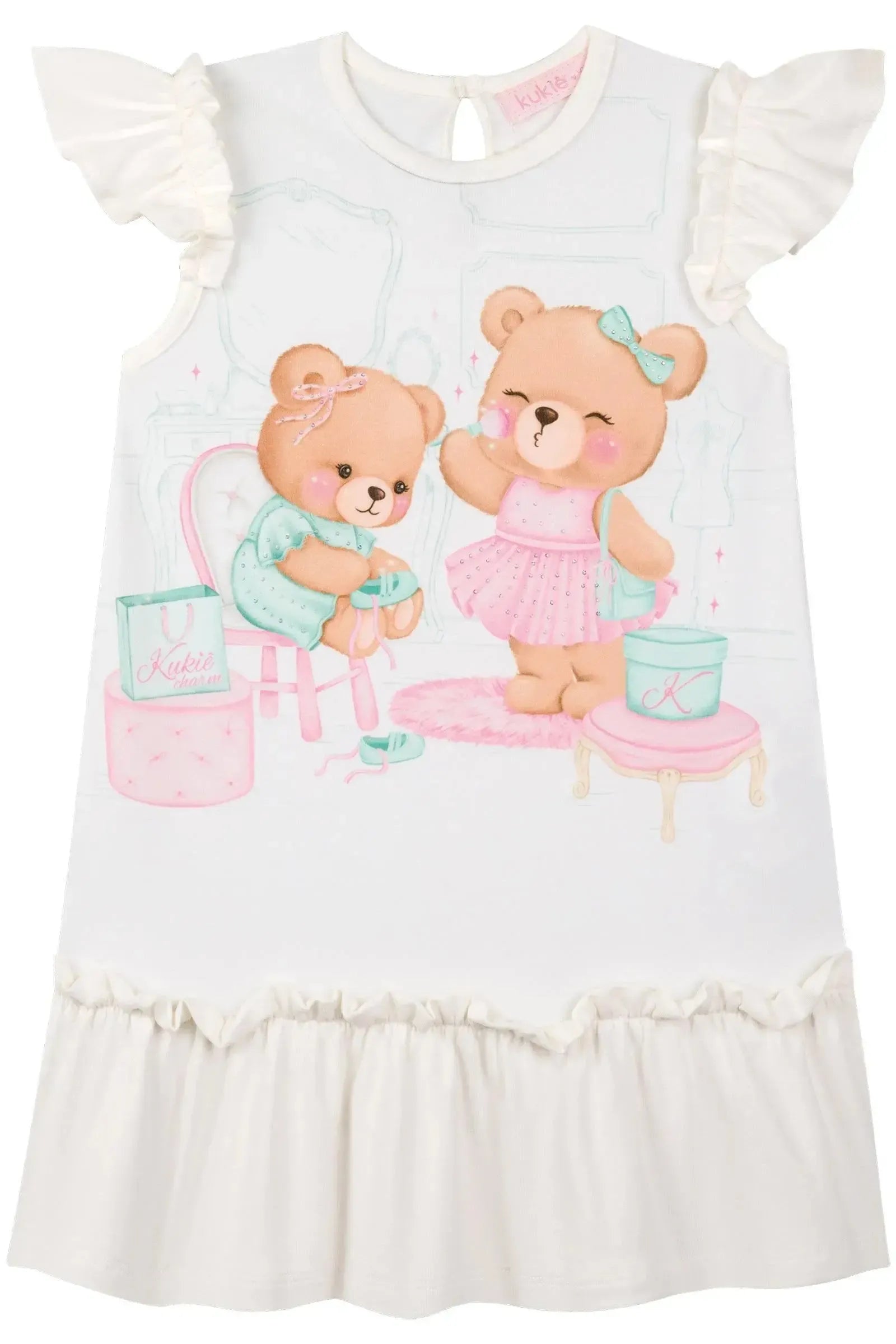 Vestido em Cotton 87319 Kukiê Bebê Menina