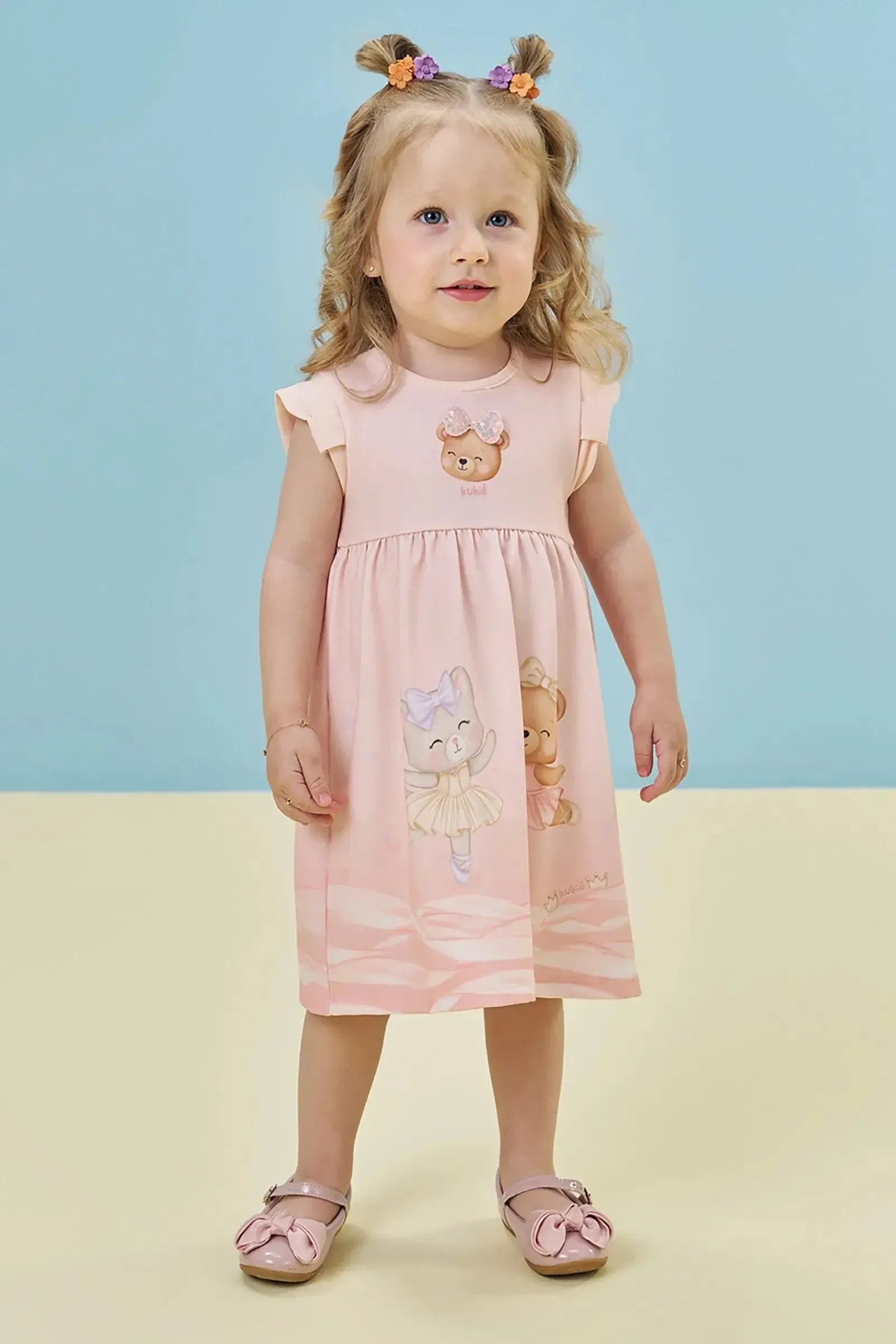 Vestido em Cotton 94950 Kukiê Bebê Menina