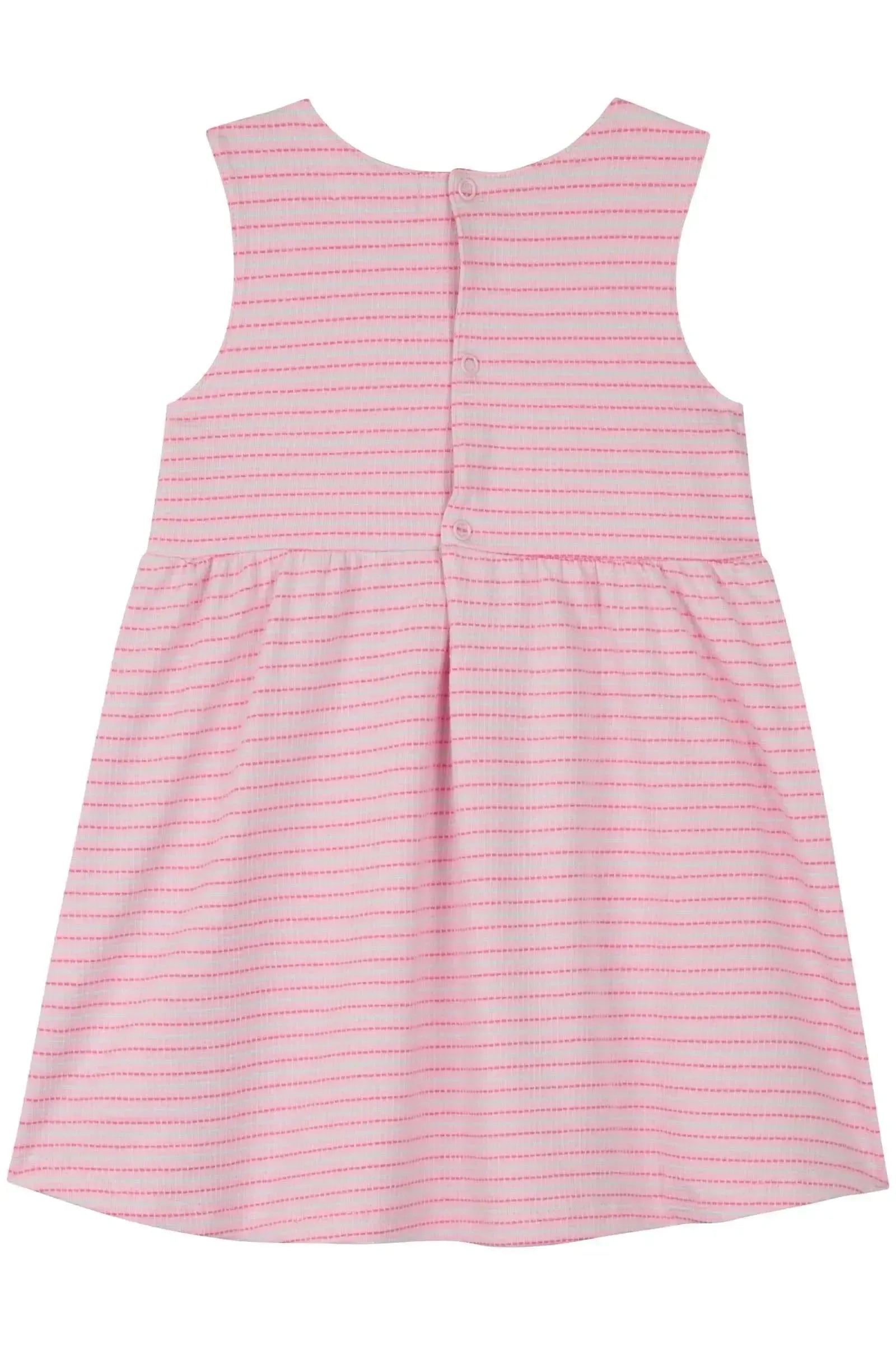 Vestido em Cotton Listrado 84823 Kukiê Bebê Menina
