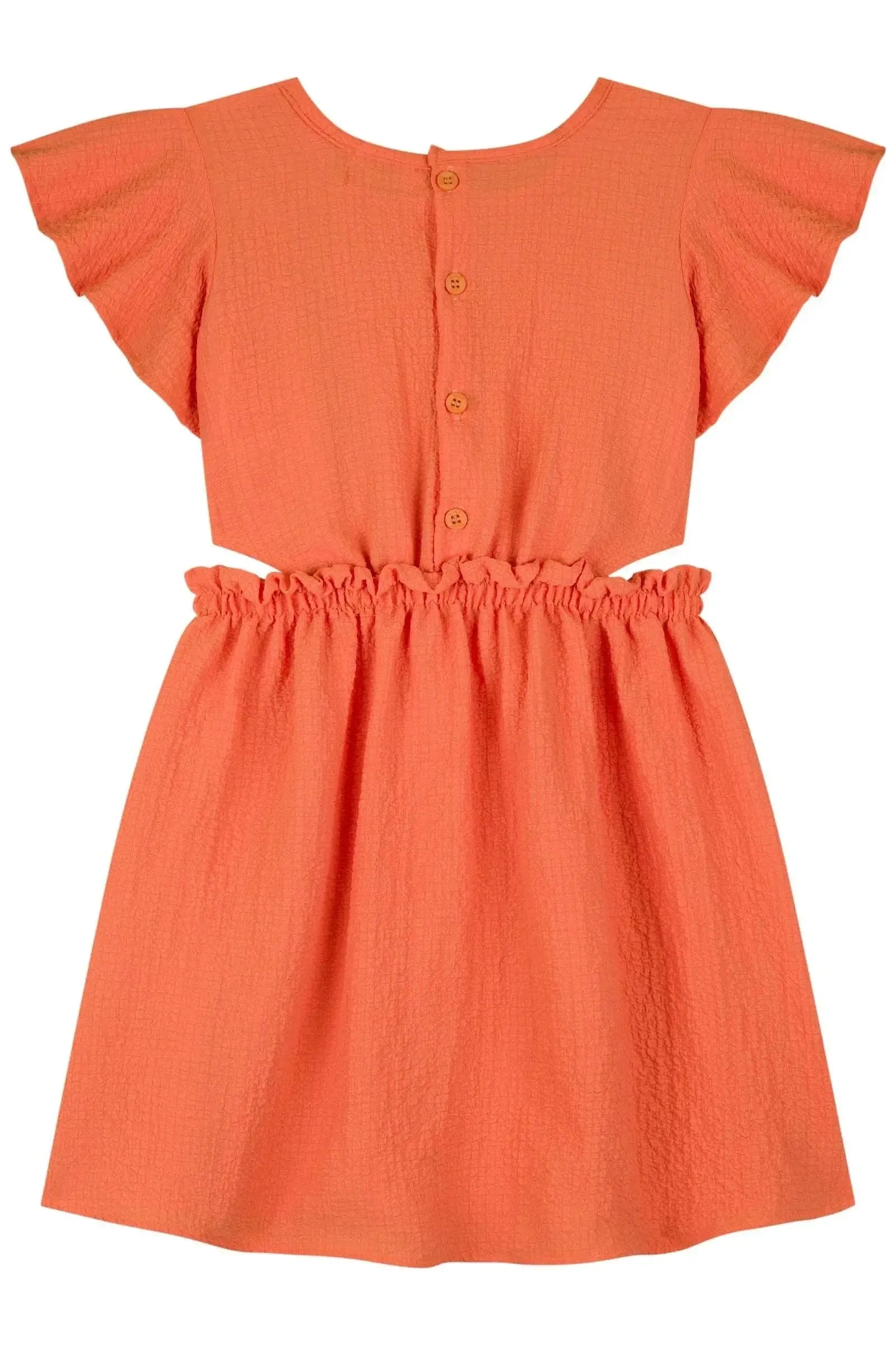 Vestido em Crepe Textura 84189 Kukiê Infantil Menina