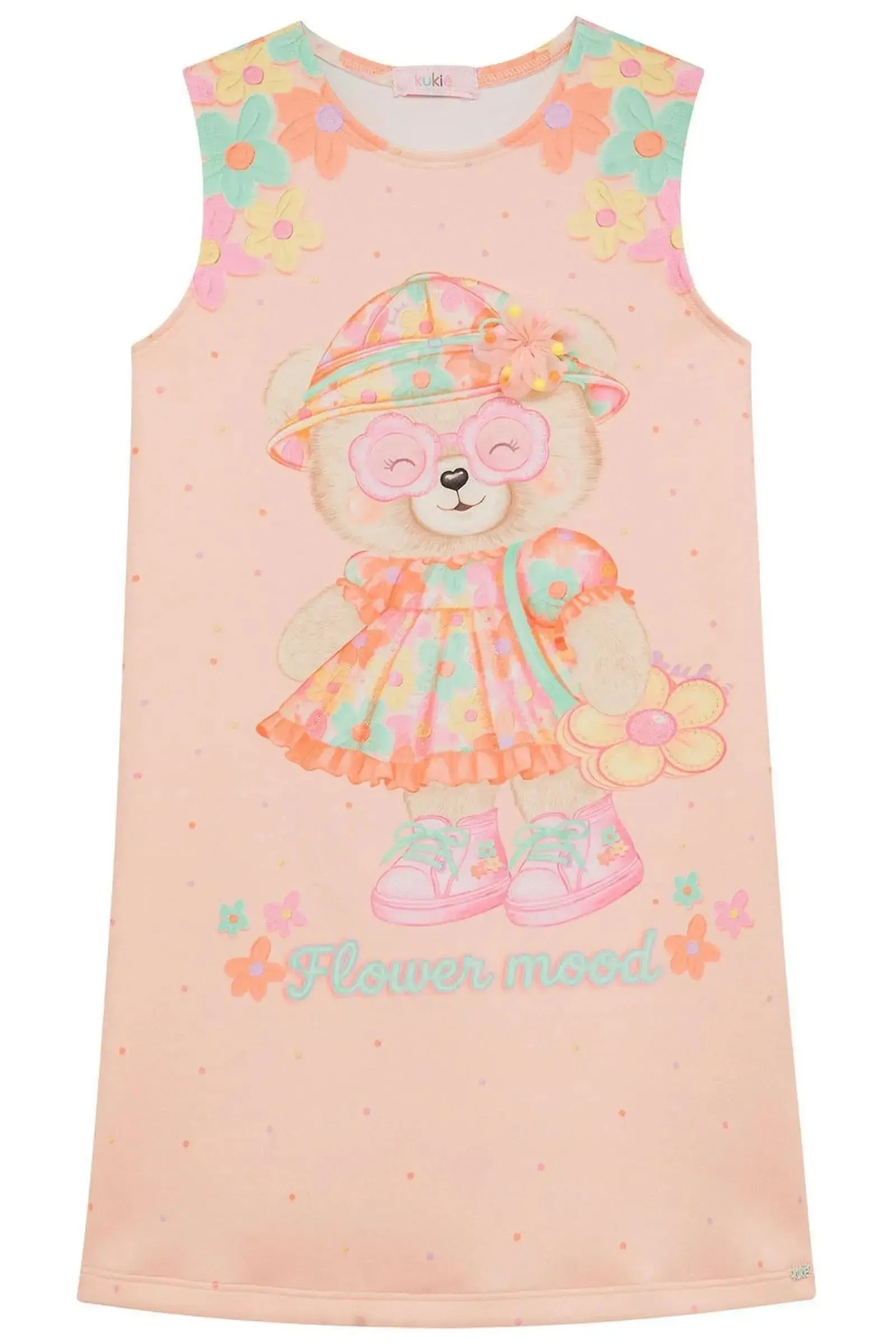 Vestido em Fly Tech 95576 Kukiê Infantil Menina