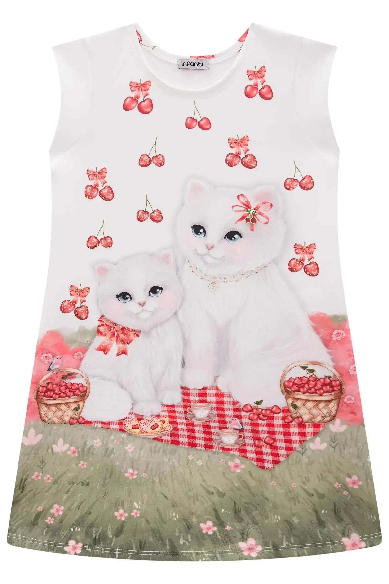 Vestido em Fly Tech 82836 Infanti Infantil Menina