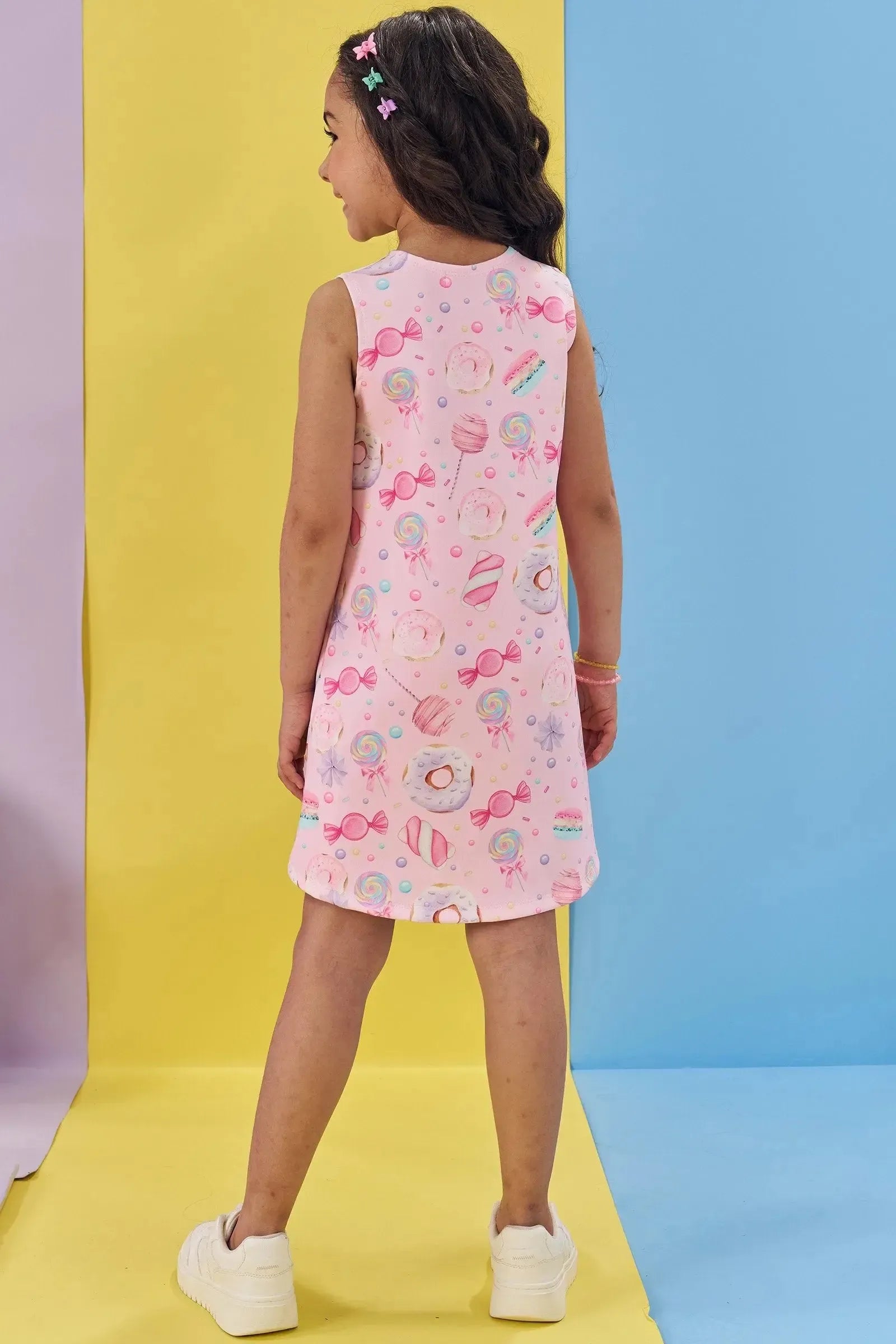 Vestido em Fly Tech 83219 Kukiê Infantil Menina