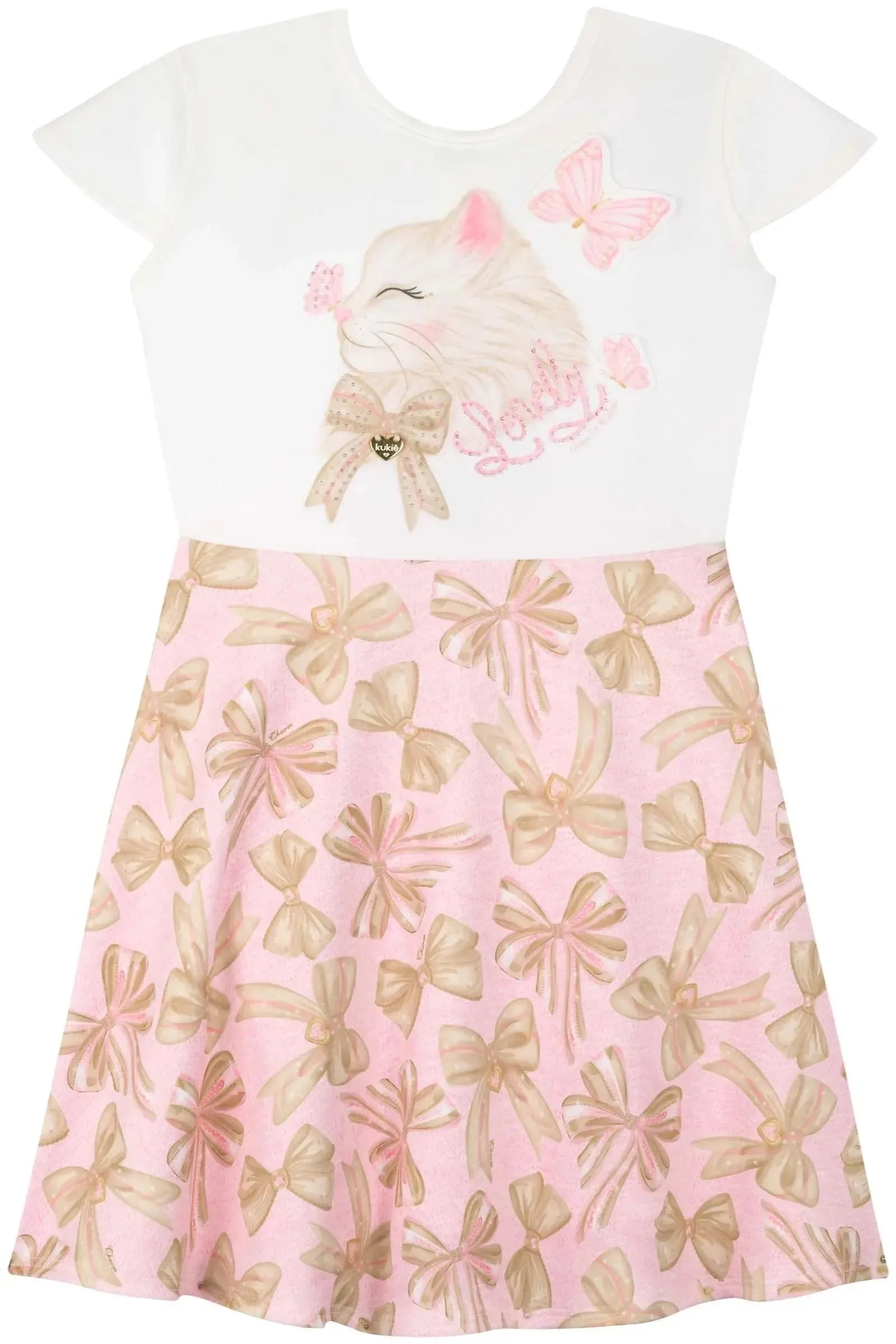 Vestido em Fly Tech 83465 Kukiê Infantil Menina