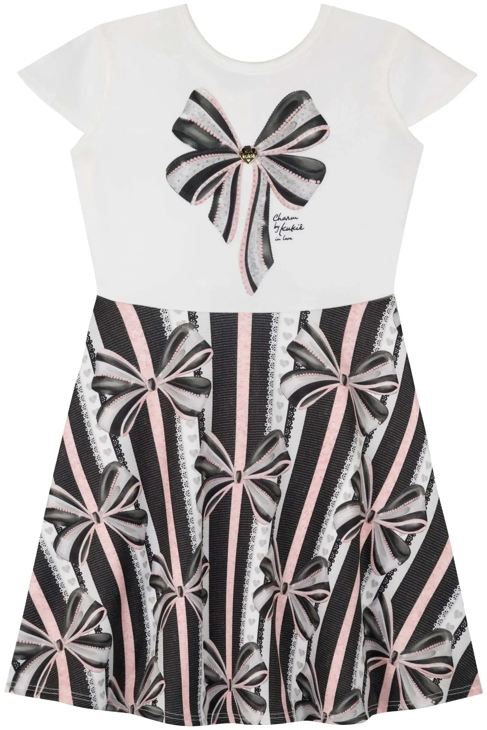 Vestido em Fly Tech 83465 Kukiê Infantil Menina