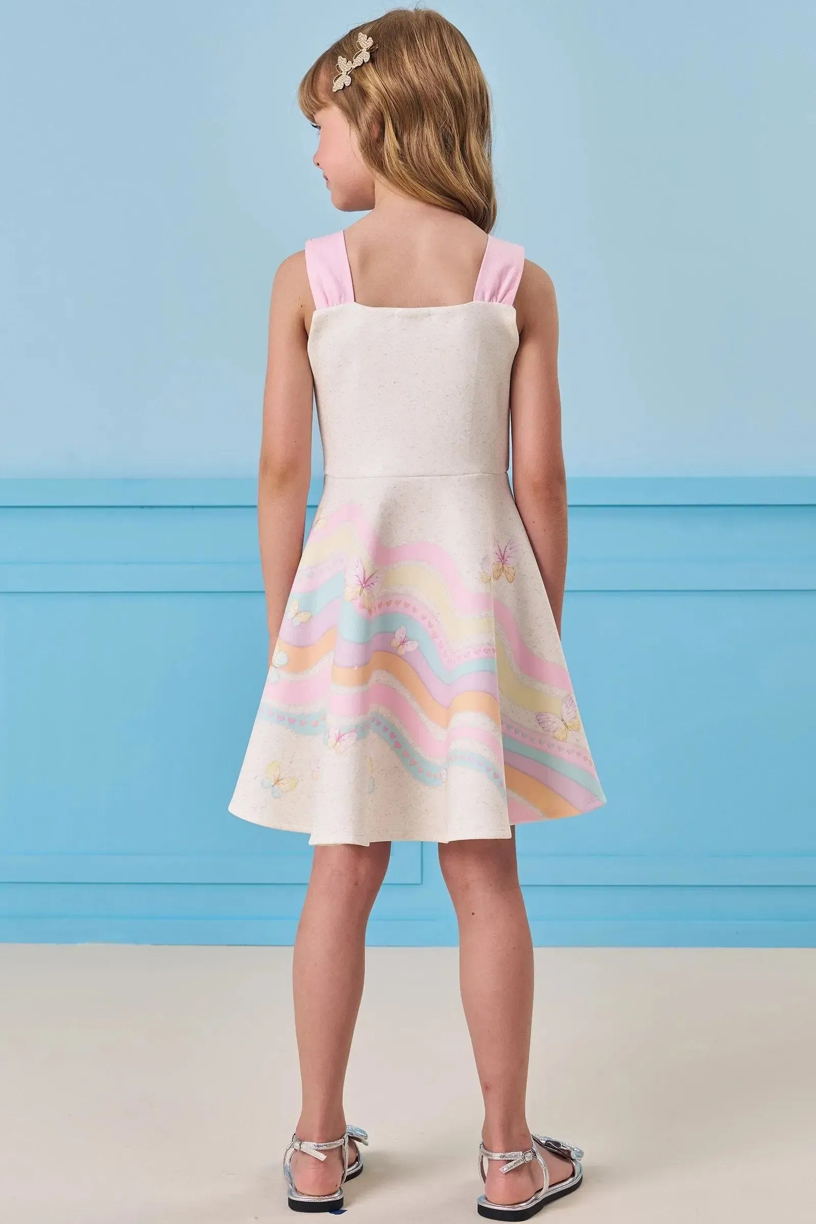 Vestido em Fly Tech 85278 Infanti Infantil Menina