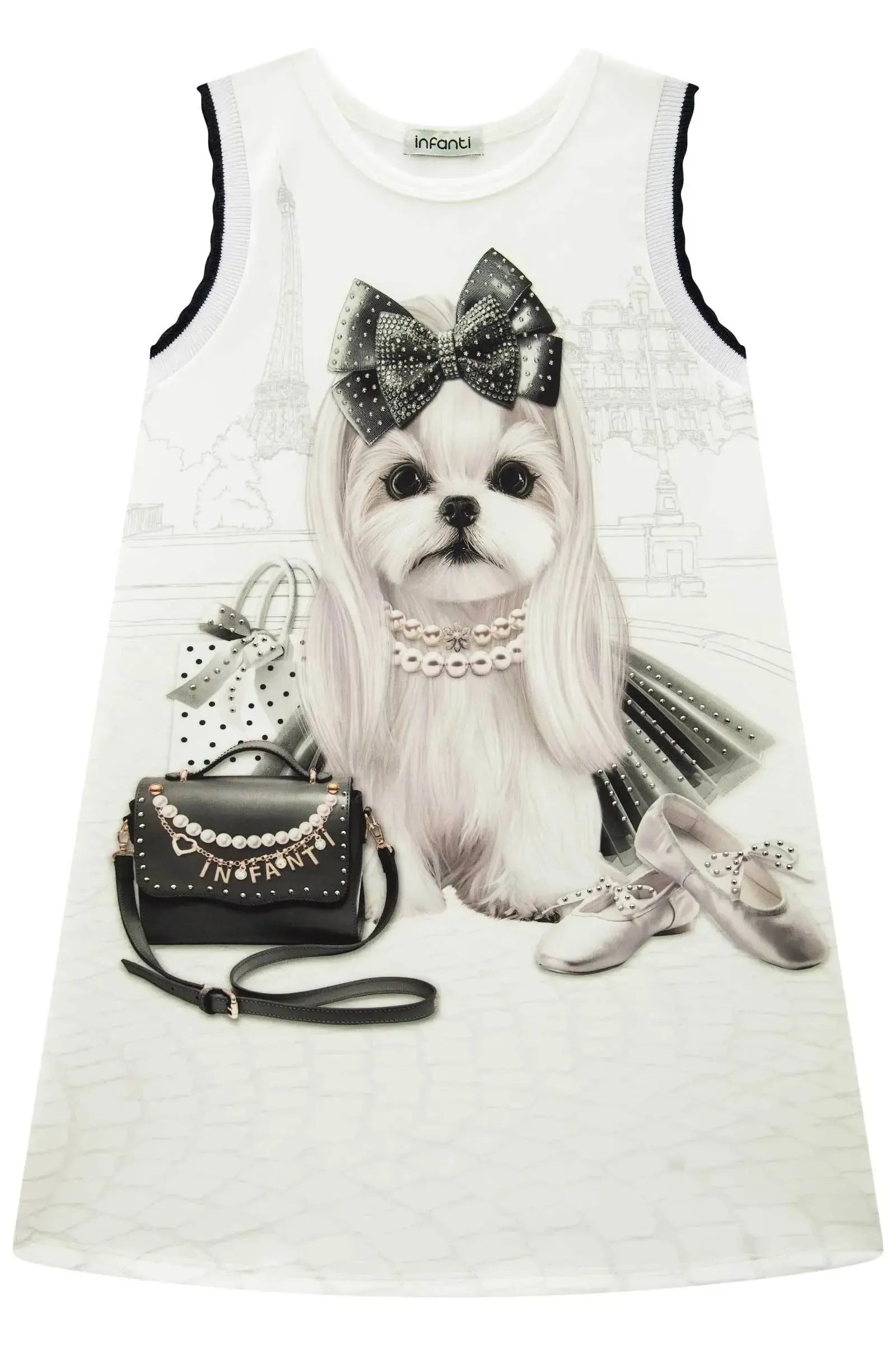 Vestido em Fly Tech 86927 Infanti Infantil Menina