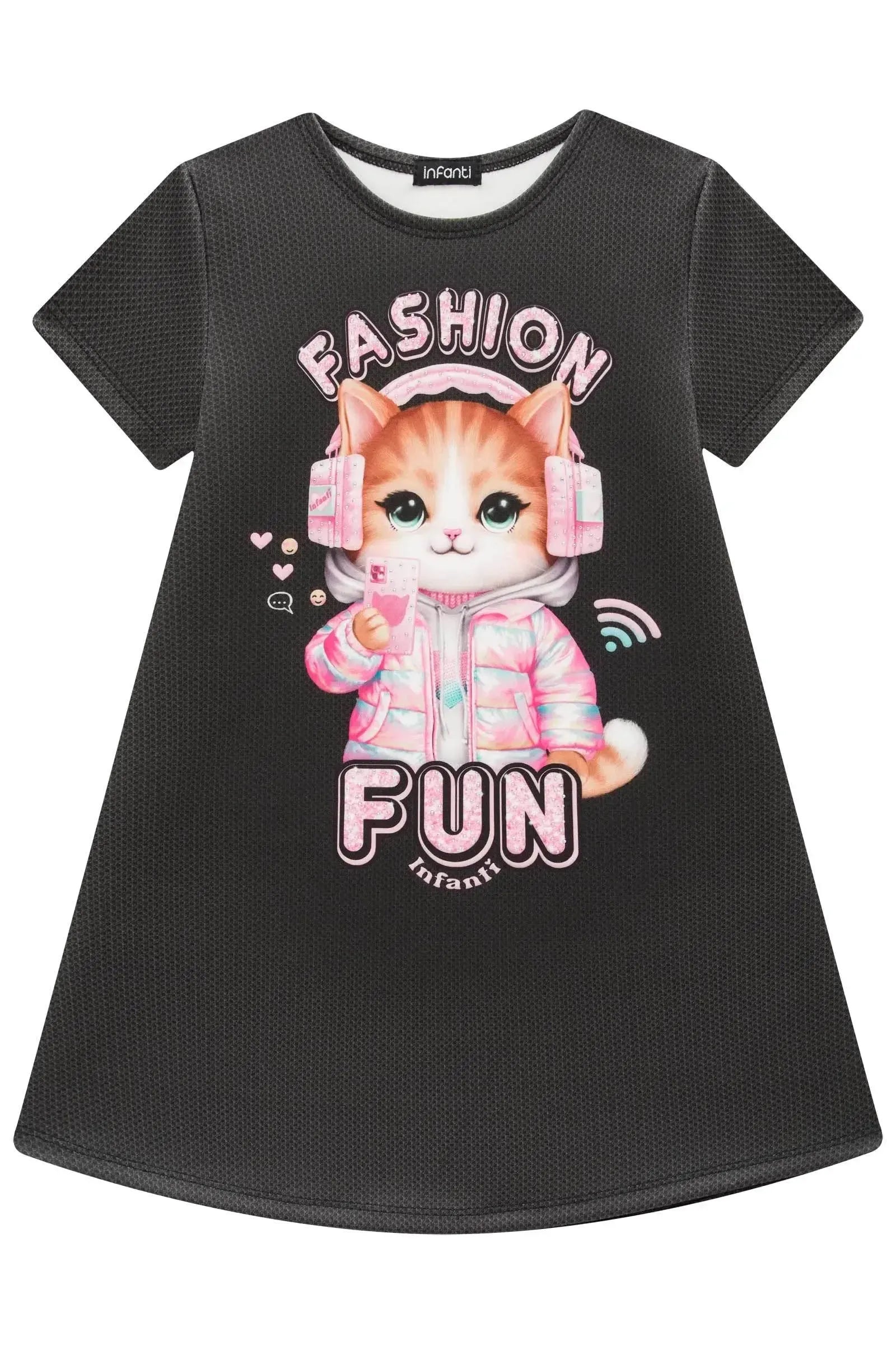 Vestido em Fly Tech 93438 Infanti Infantil Menina