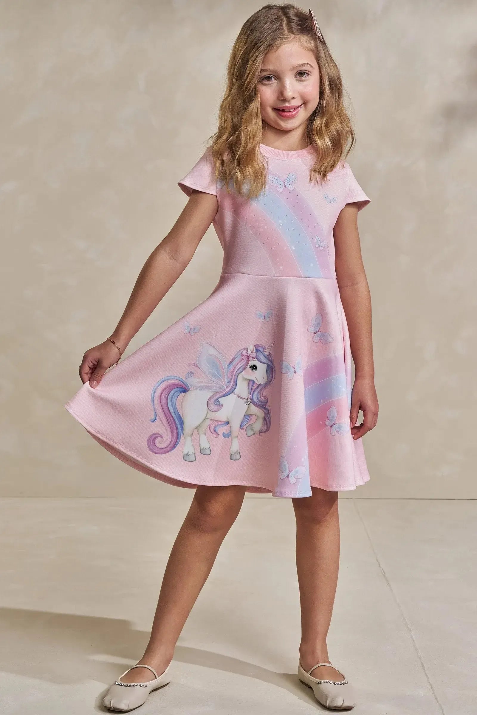 Vestido em Fly Tech 93594 Infanti Infantil Menina