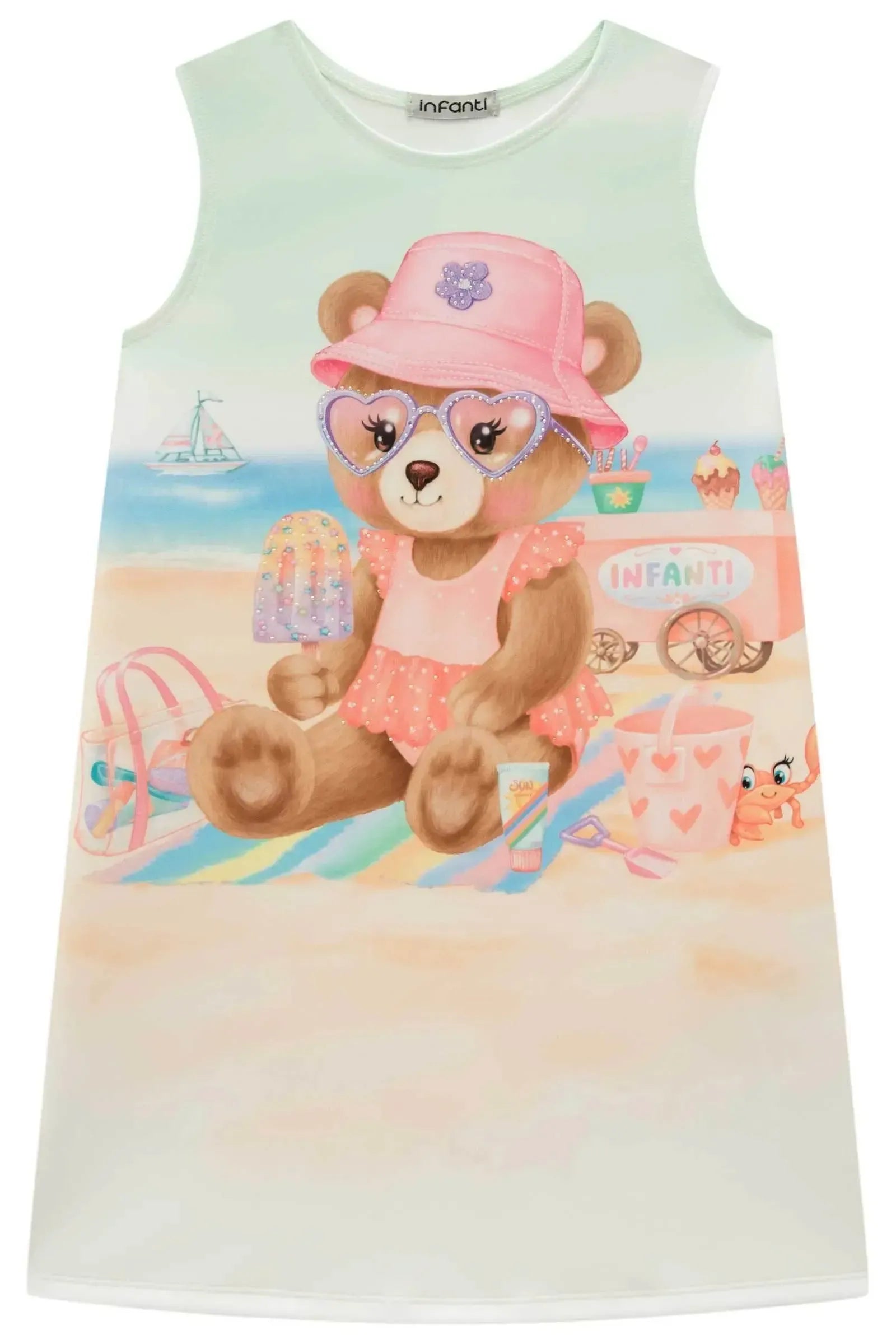 Vestido em Fly Tech 94641 Infanti Infantil Menina
