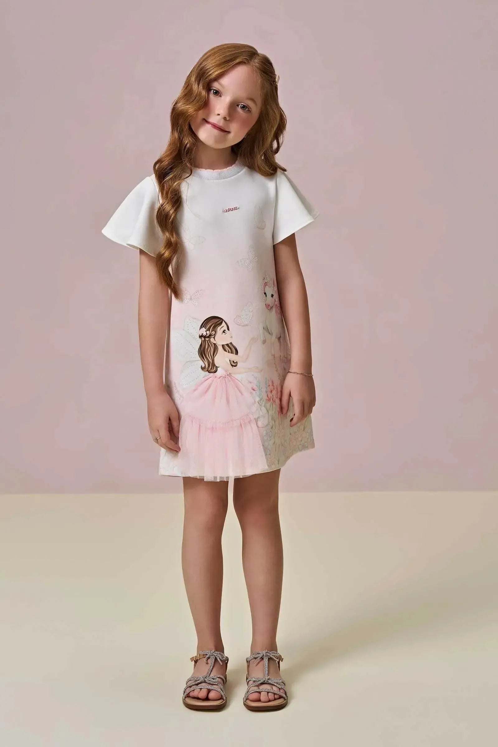 Vestido em Fly Tech 95832 Infanti Infantil Menina