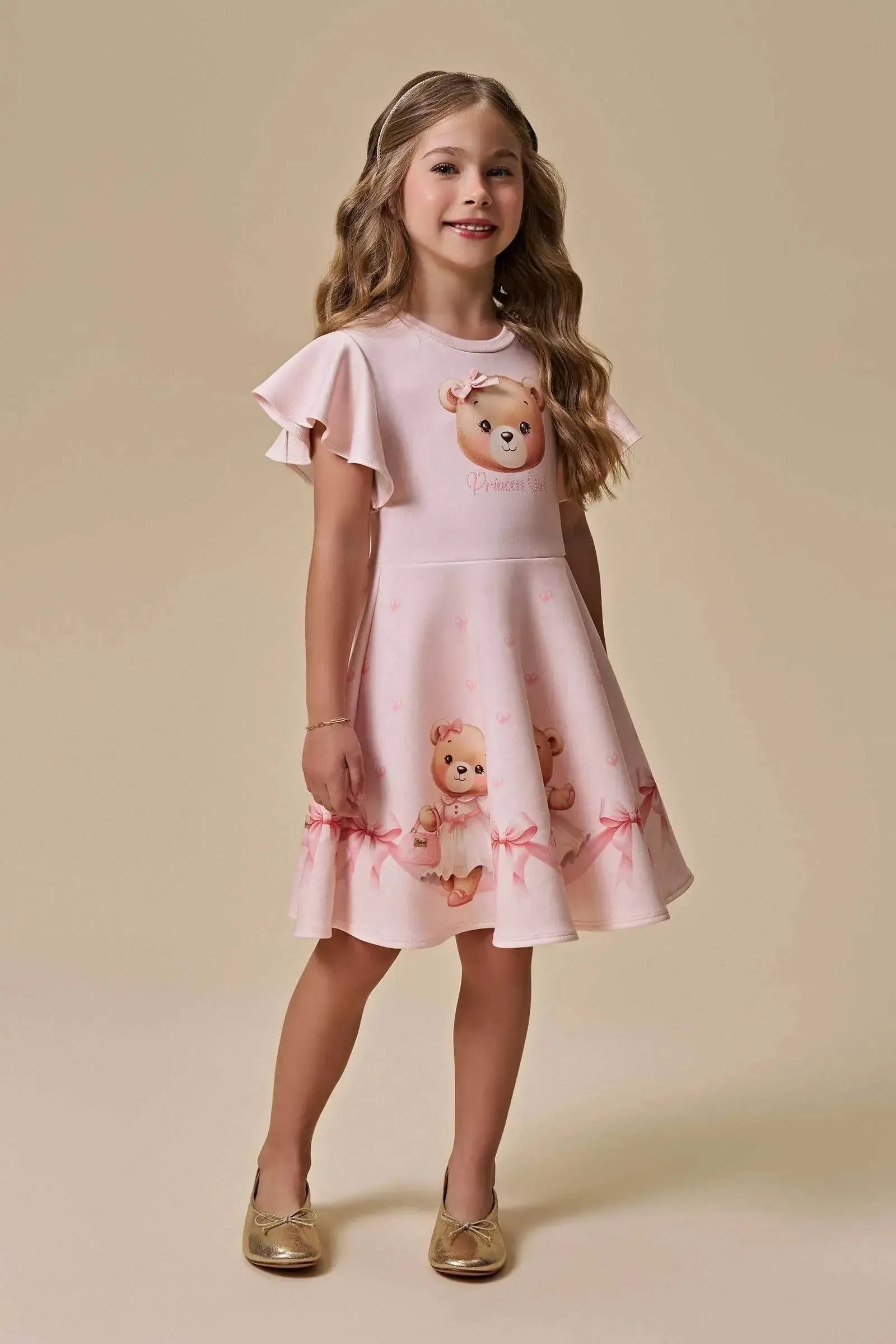 Vestido em Fly Tech 95833 Infanti Infantil Menina