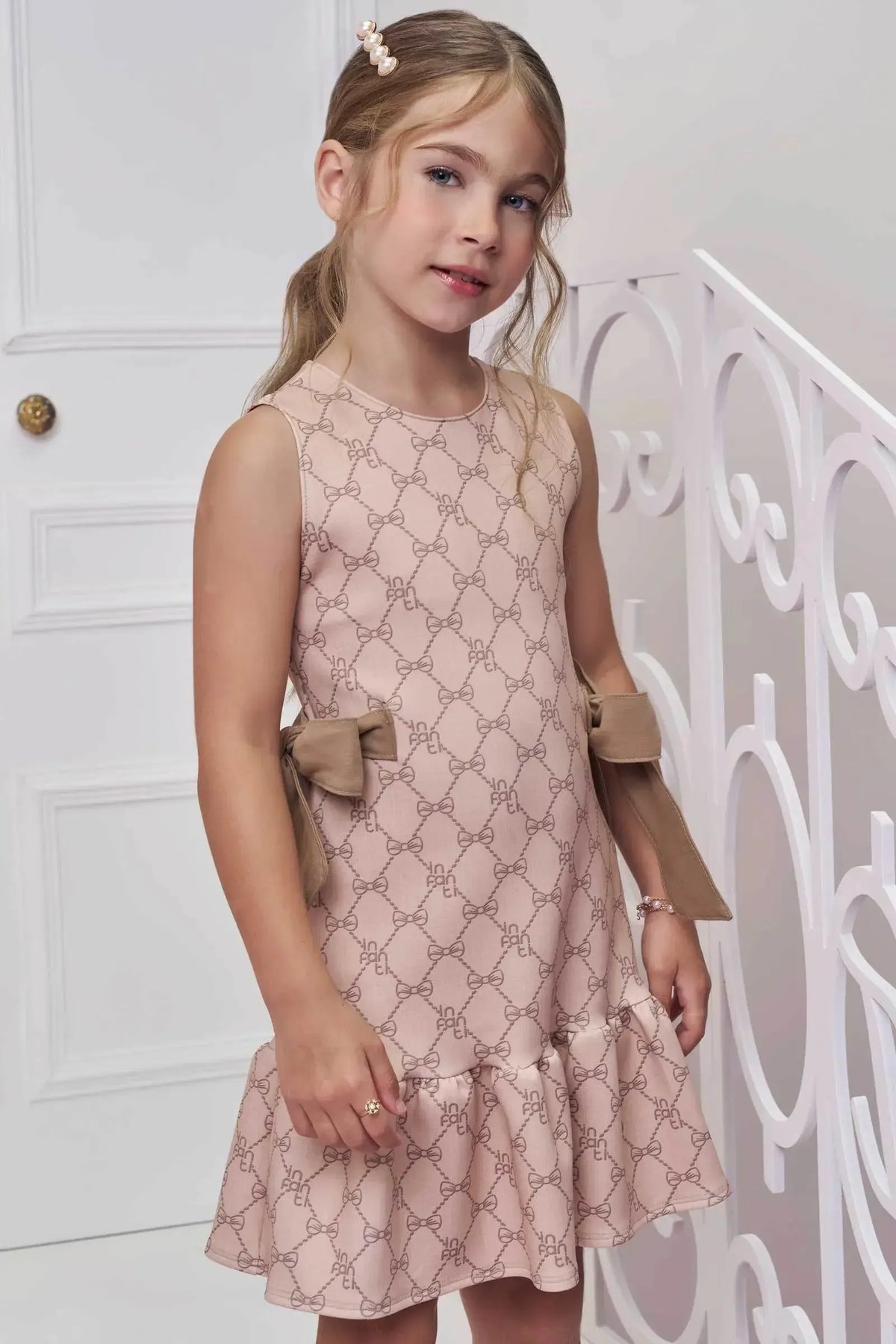 Vestido em Fly Tech 98773 Infanti Infantil Menina