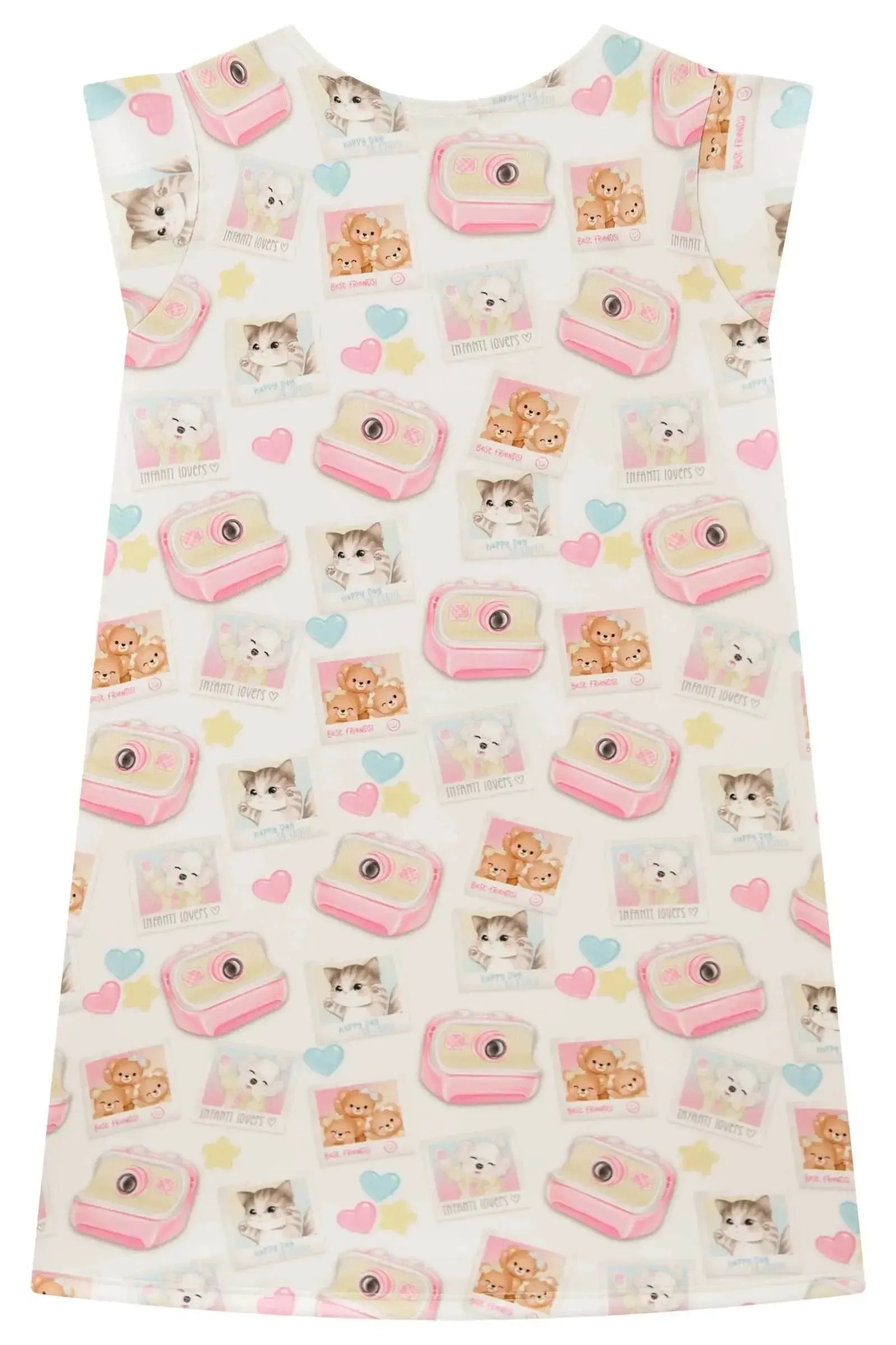 Vestido em Fly Tech 99133 Infanti Infantil Menina